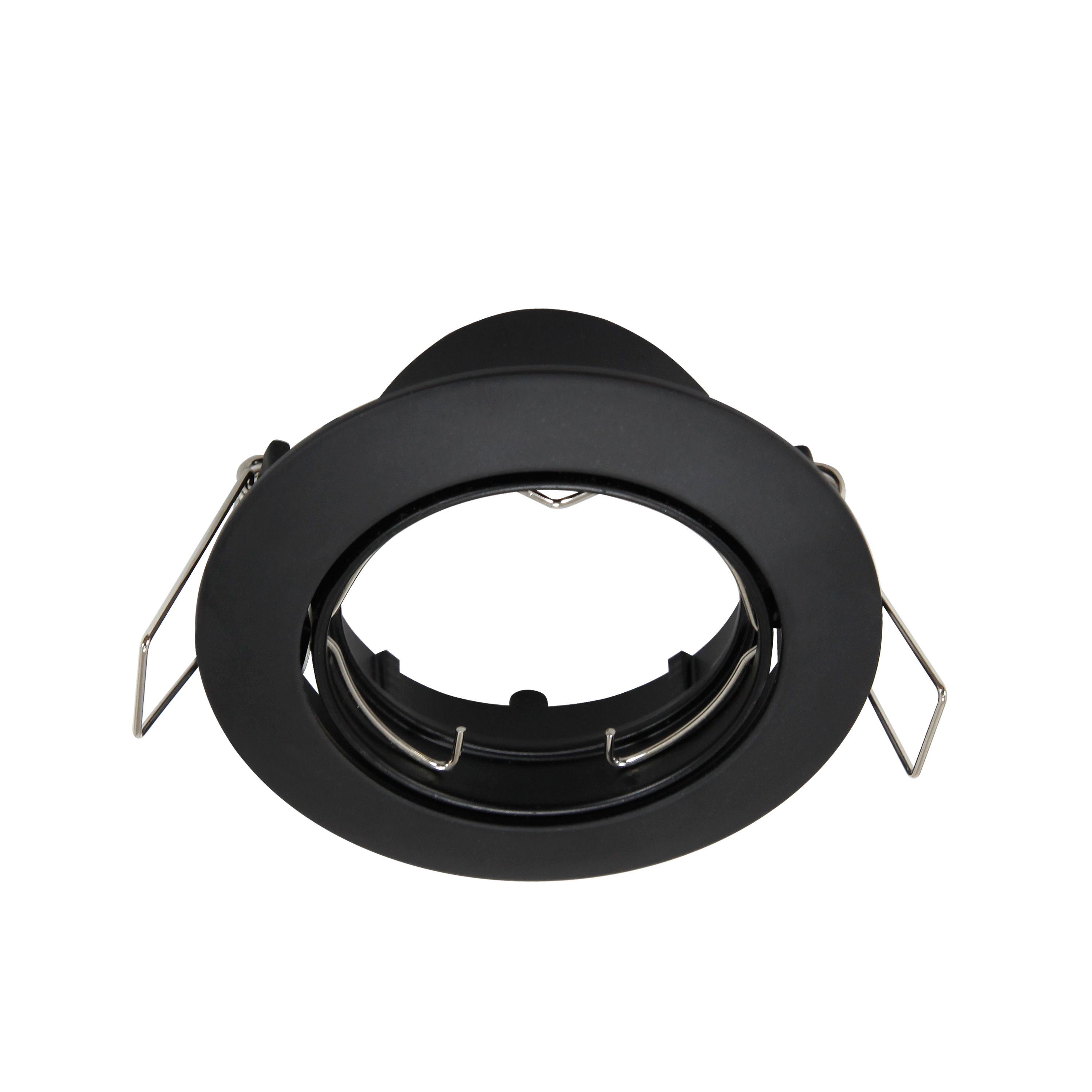 Portafaretto da incasso in alluminio CLANE GU10 nero tondo IP23 INSPIRE - 5