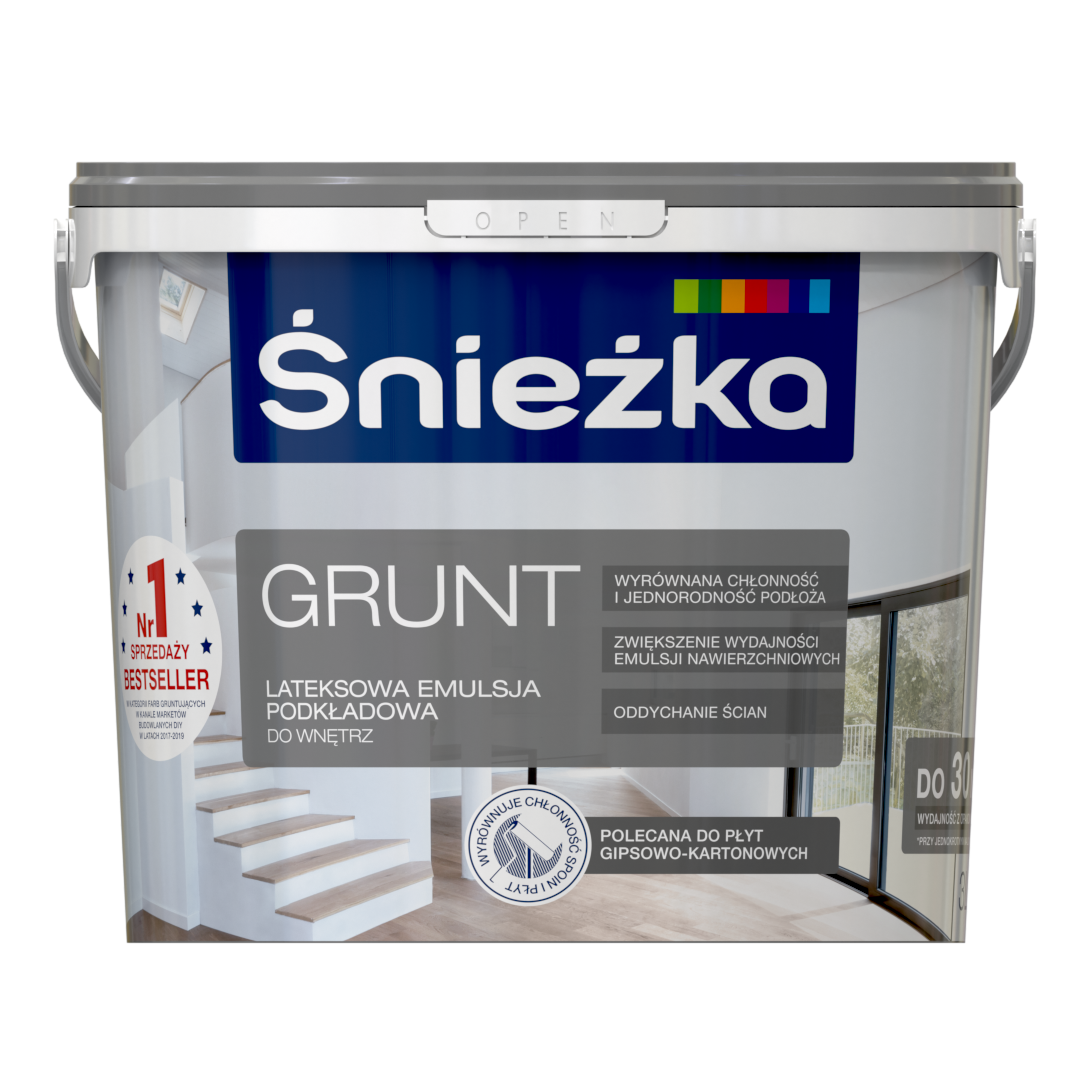 Grunt Śnieżka biały 3 l