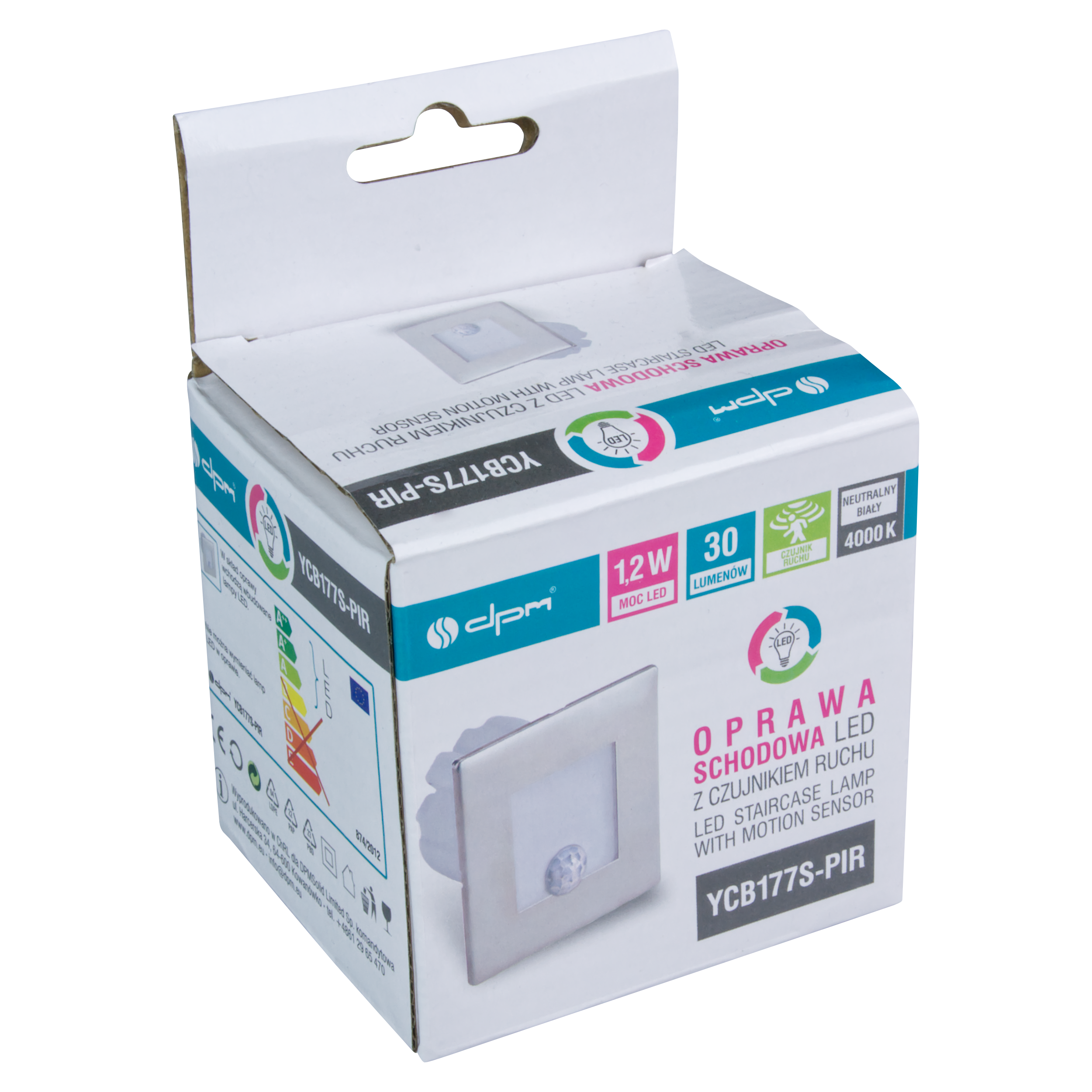 Oprawa schodowa srebrna IP20 30 lm LED DPM - 5