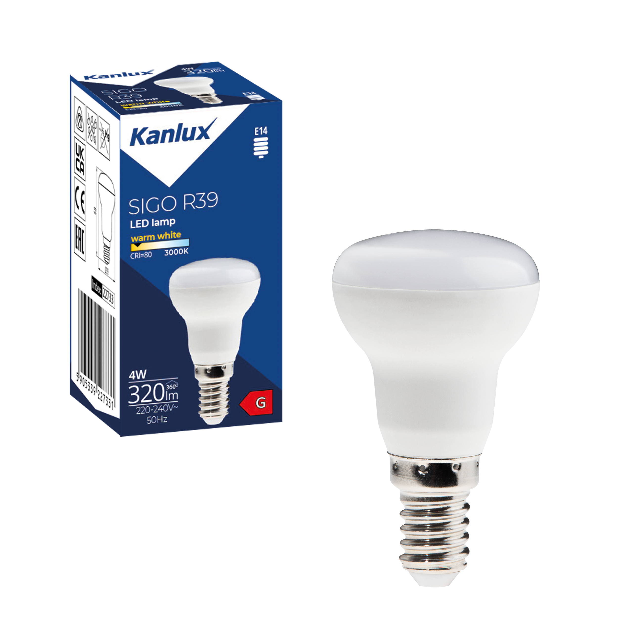 Żarówka LED E14 3 W = 22 W 240 lm Ciepła KANLUX