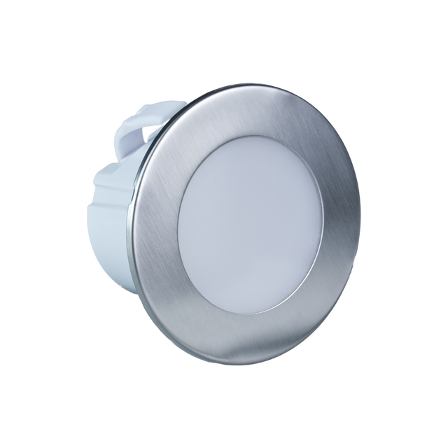 Oprawa schodowa srebrna okrągła 7.8 cm IP20 40 lm LED DPM	