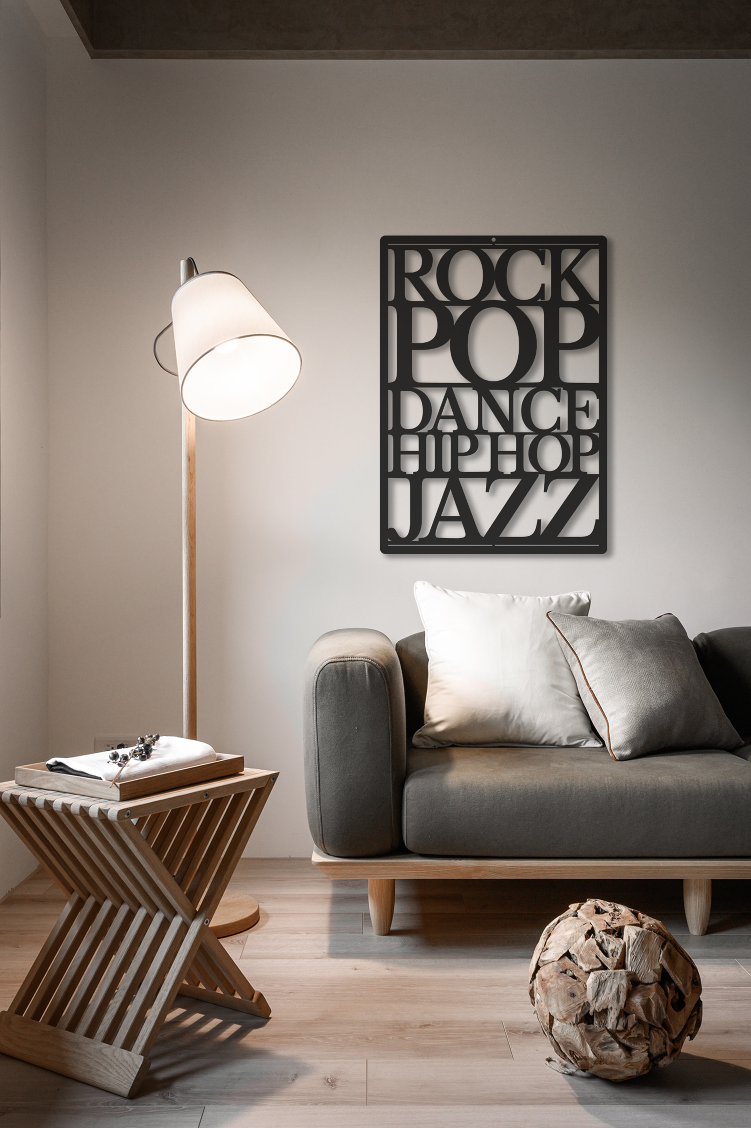 Metalowa dekoracja ścienna Music New 39 x 59 cm