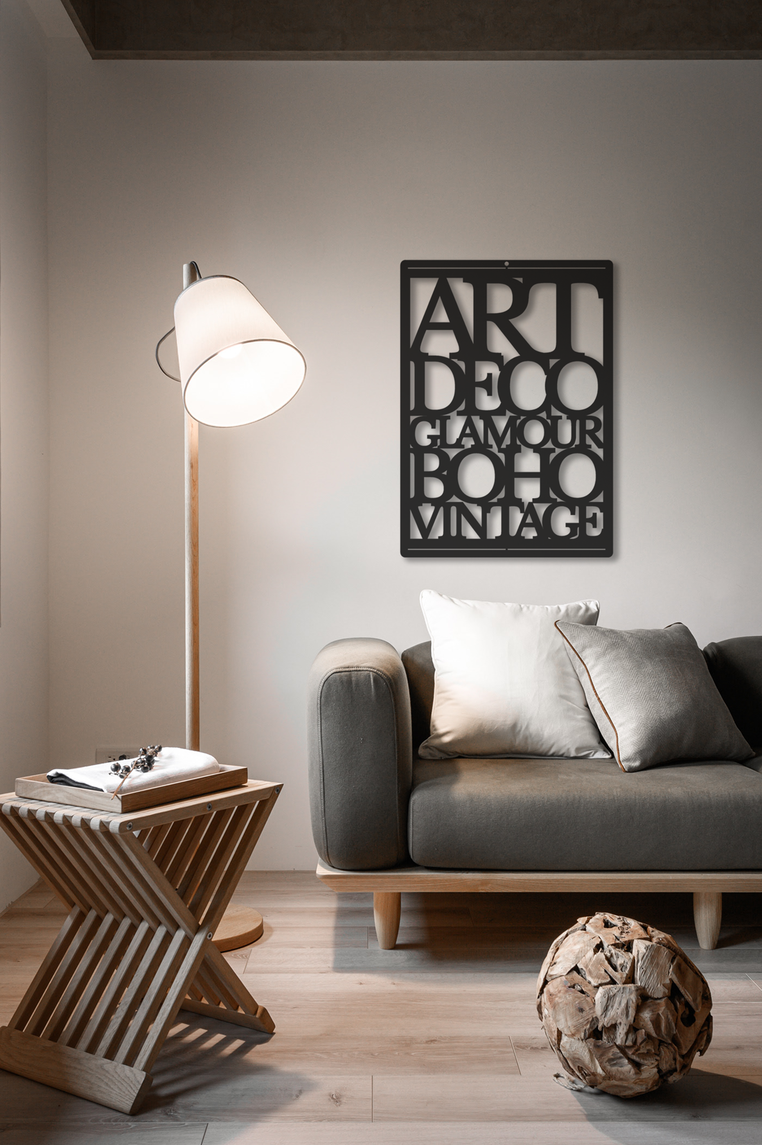 Metalowa dekoracja ścienna Style New 39 x 59 cm