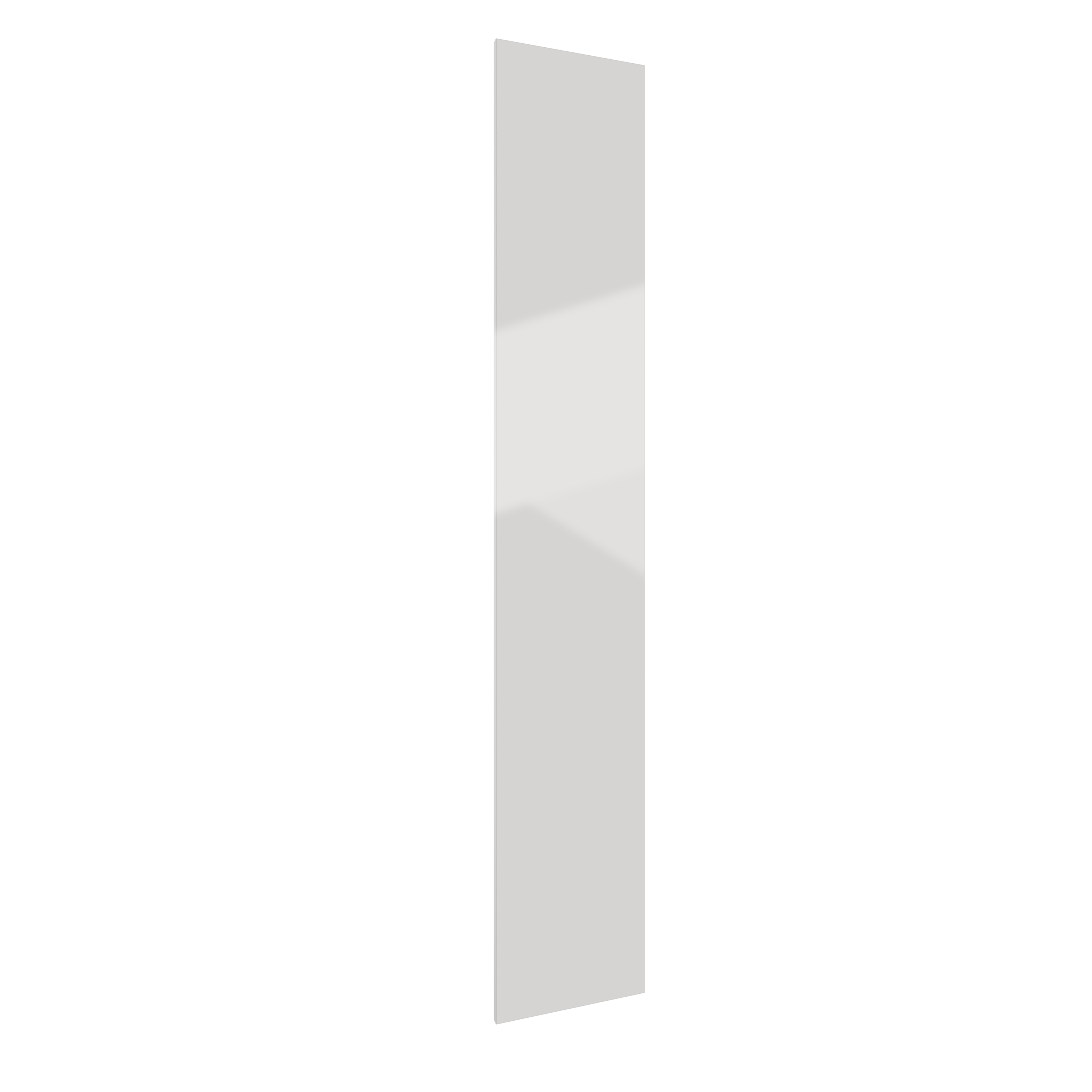 Front szafy lakierowany Delos 37.6 x 225.6 cm szary połysk