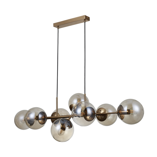 Lampa wisząca Molite złota 8 x E14 Italux