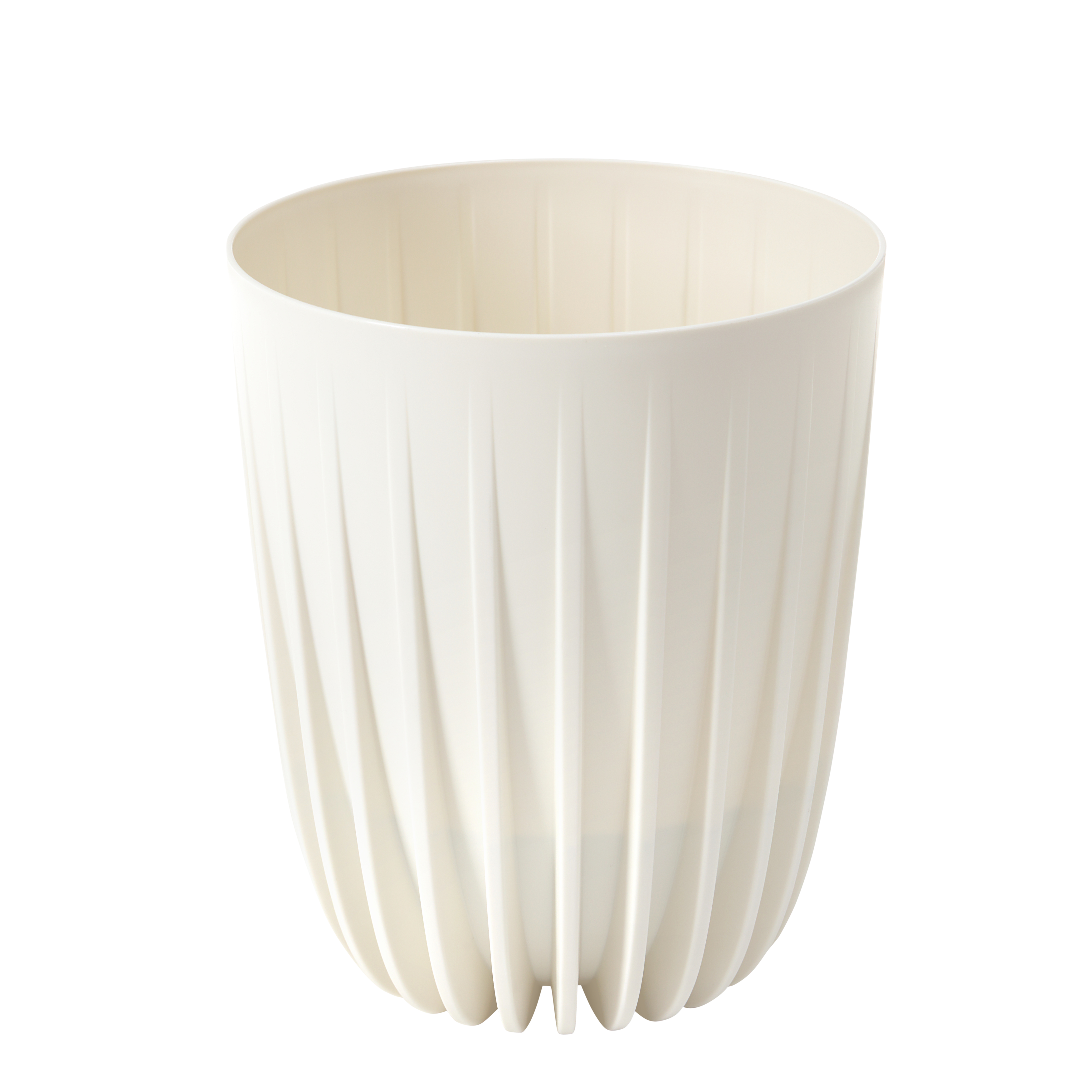 Doniczka plastikowa Mira śr.19 cm kremowa Lamela