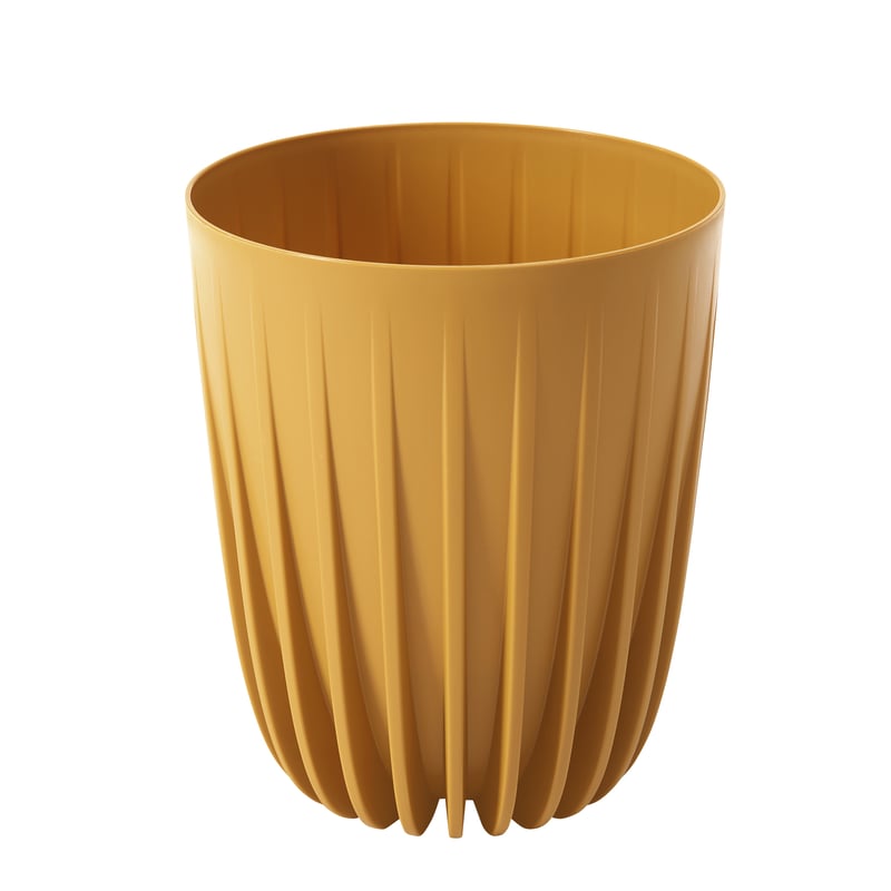 Doniczka plastikowa Mira śr.39 cm musztardowa Lamela