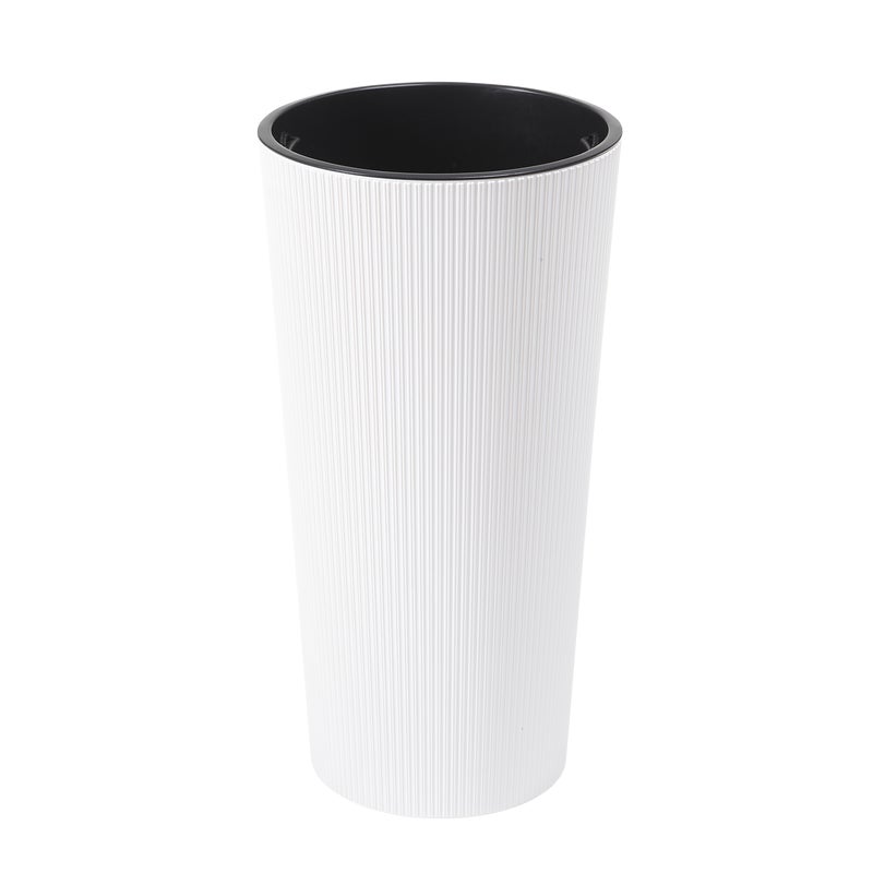 Donica wysoka Lilia śr.29.5 cm biała Lamela