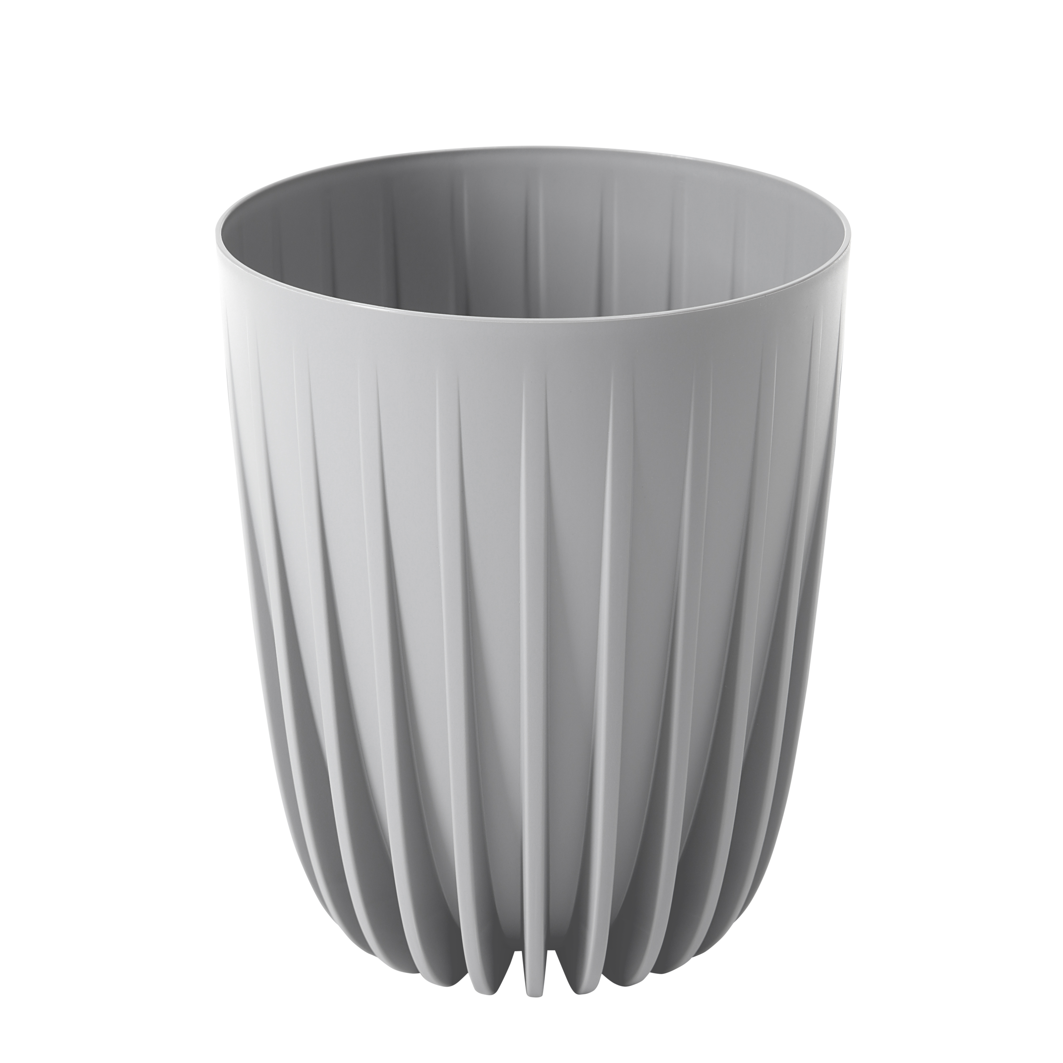 Doniczka plastikowa Mira śr.19 cm szara Lamela