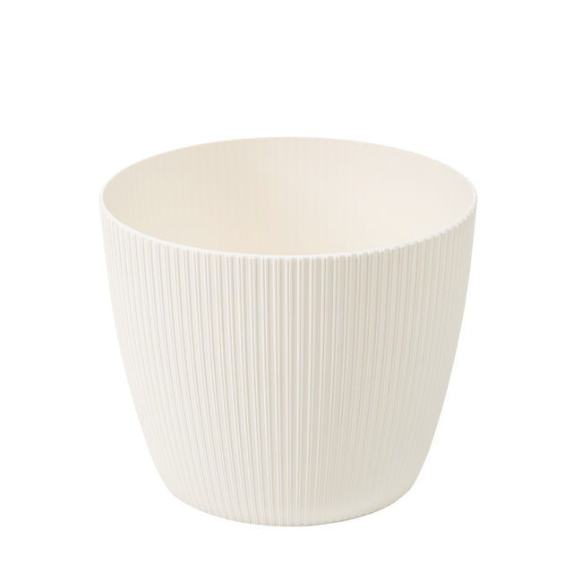 Osłonka doniczki Magnolia 16cm kremowa Lamela