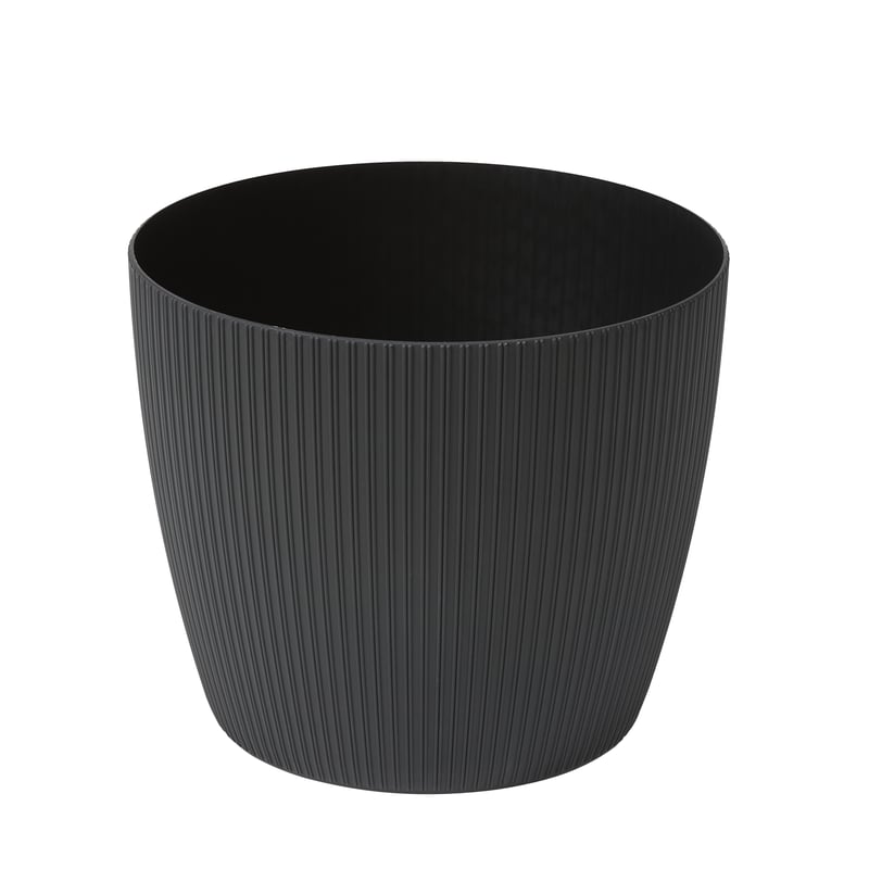 Osłonka doniczki Magnolia 30.5cm czarna Lamela
