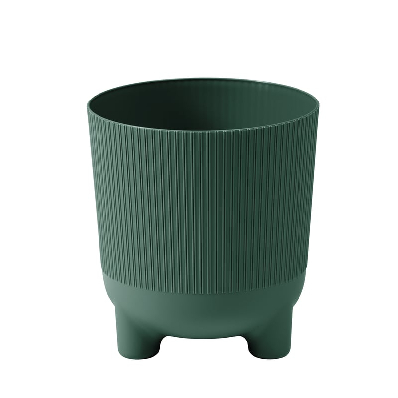 Osłonka doniczki Aria Jumper 18cm zielona Lamela