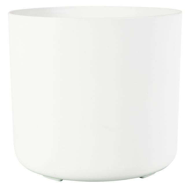 Oslonka doniczki celine 15cm gladka biala 86228390