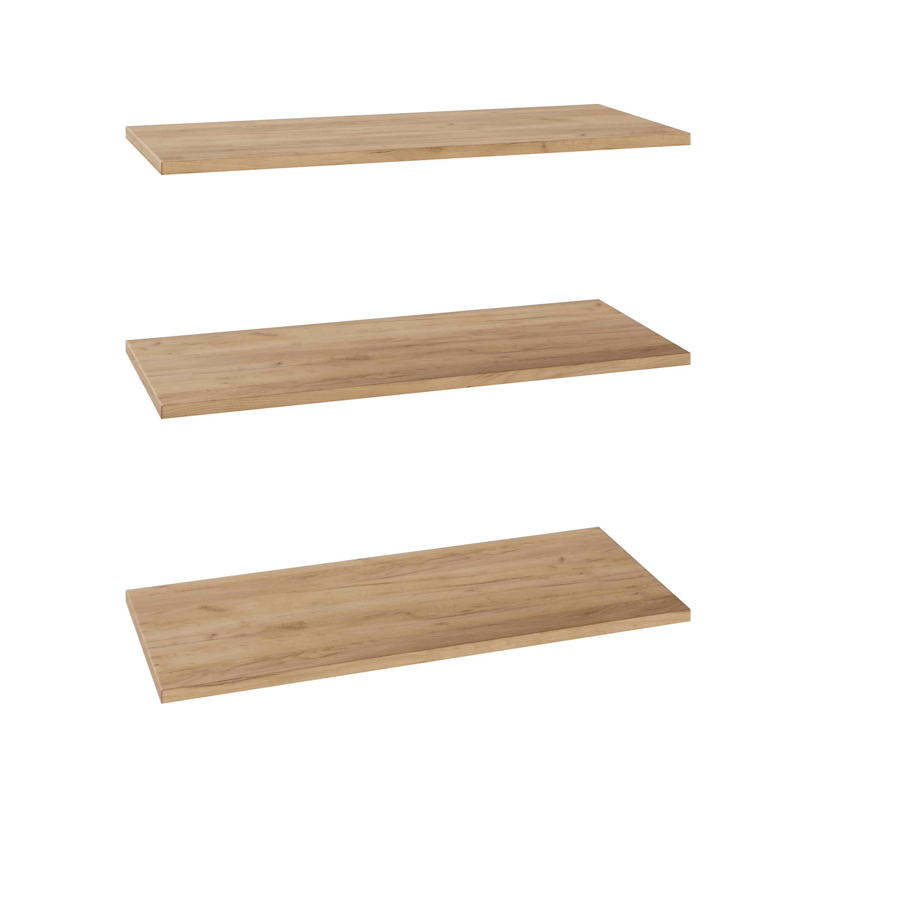 Półka prosta do korpusu 75.2 cm głębokość 35.6 cm dąb craft 3 szt.