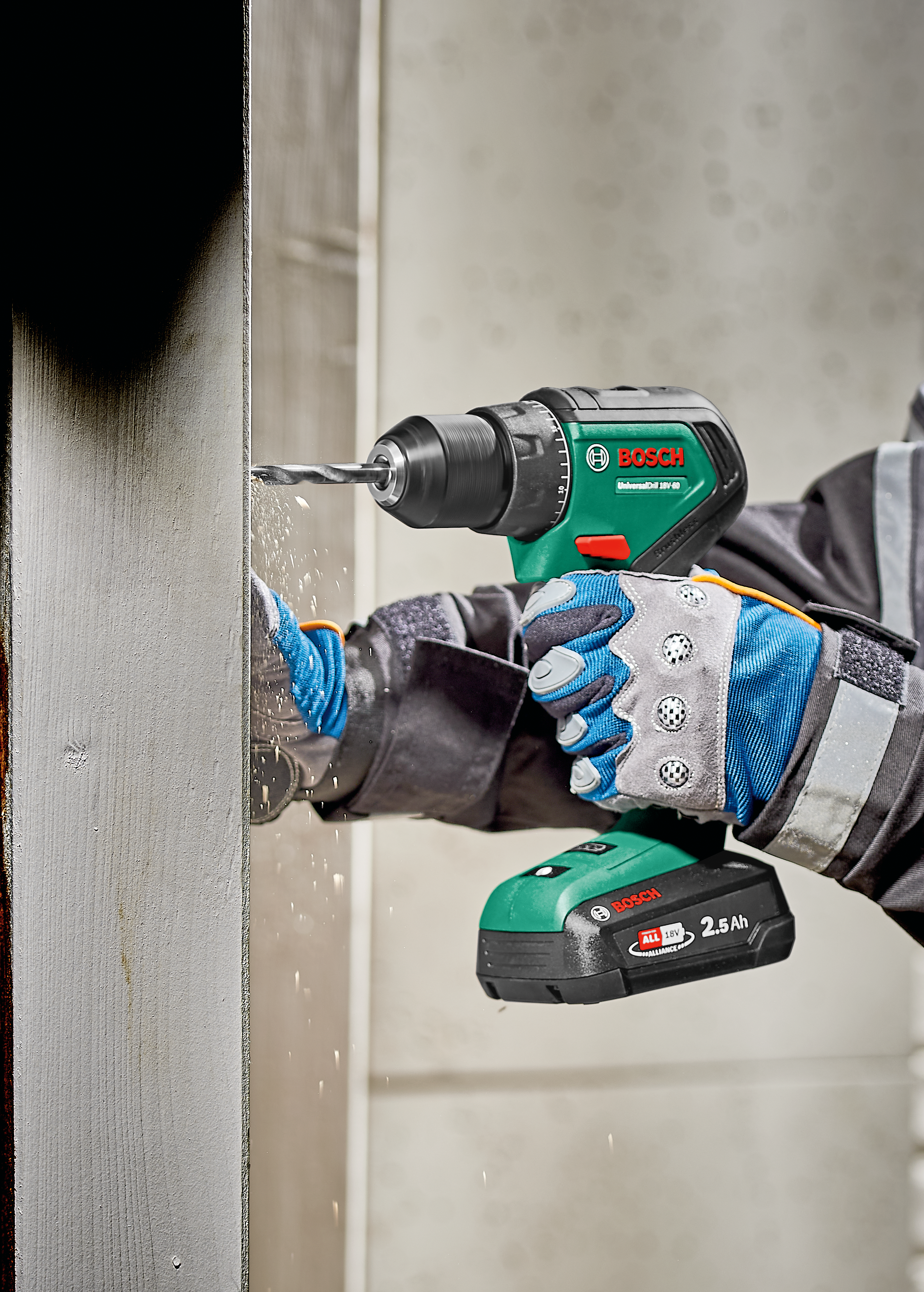 Wiertarko-wkrętarka akumulatorowa bezszczotkowa UniversalDrill 18V-60 18V Litowo-jonowa BOSCH - 4