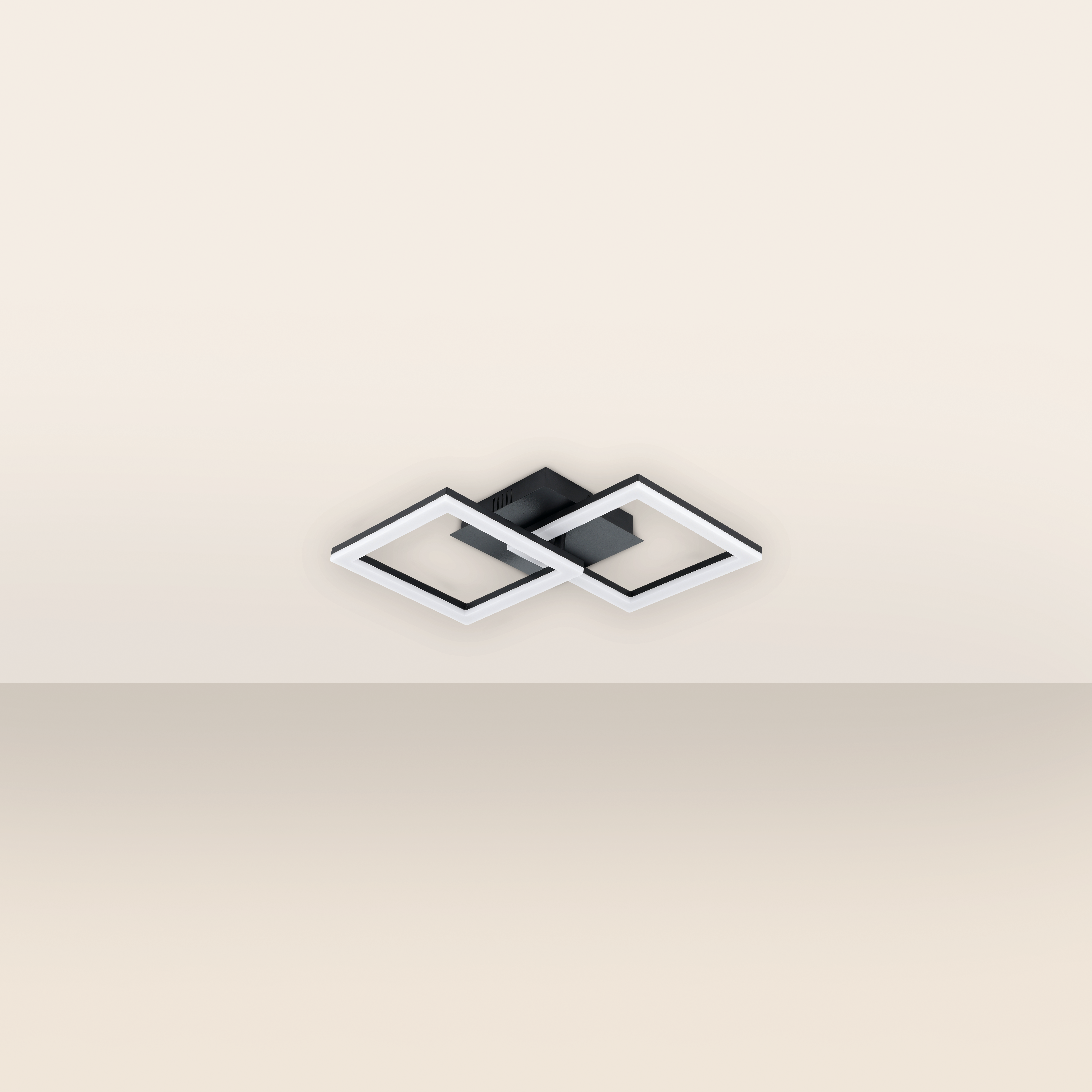 Plafon Kenshi czarno-biały RGB 2160 lm LED Inspire - 8