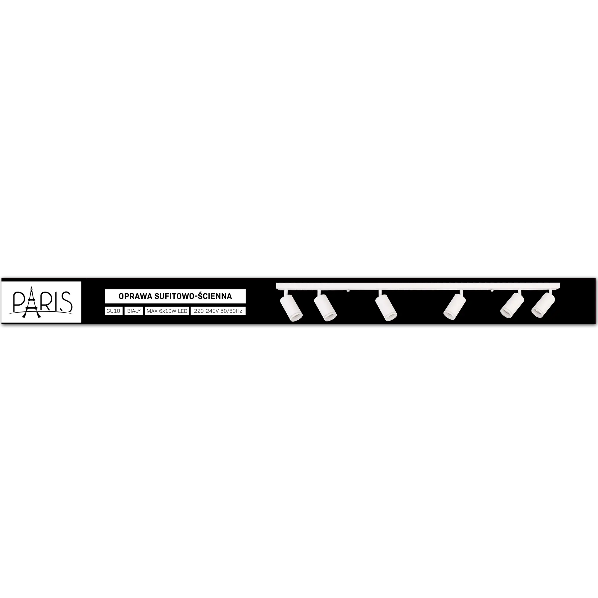 Listwa reflektorowa Paris biała 6 x GU10 Goldlux - 10