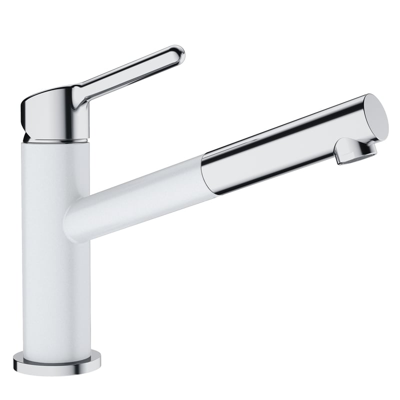 Bateria kuchenna z wyciąganą wylewką K 21 cm Orbit Biała Franke