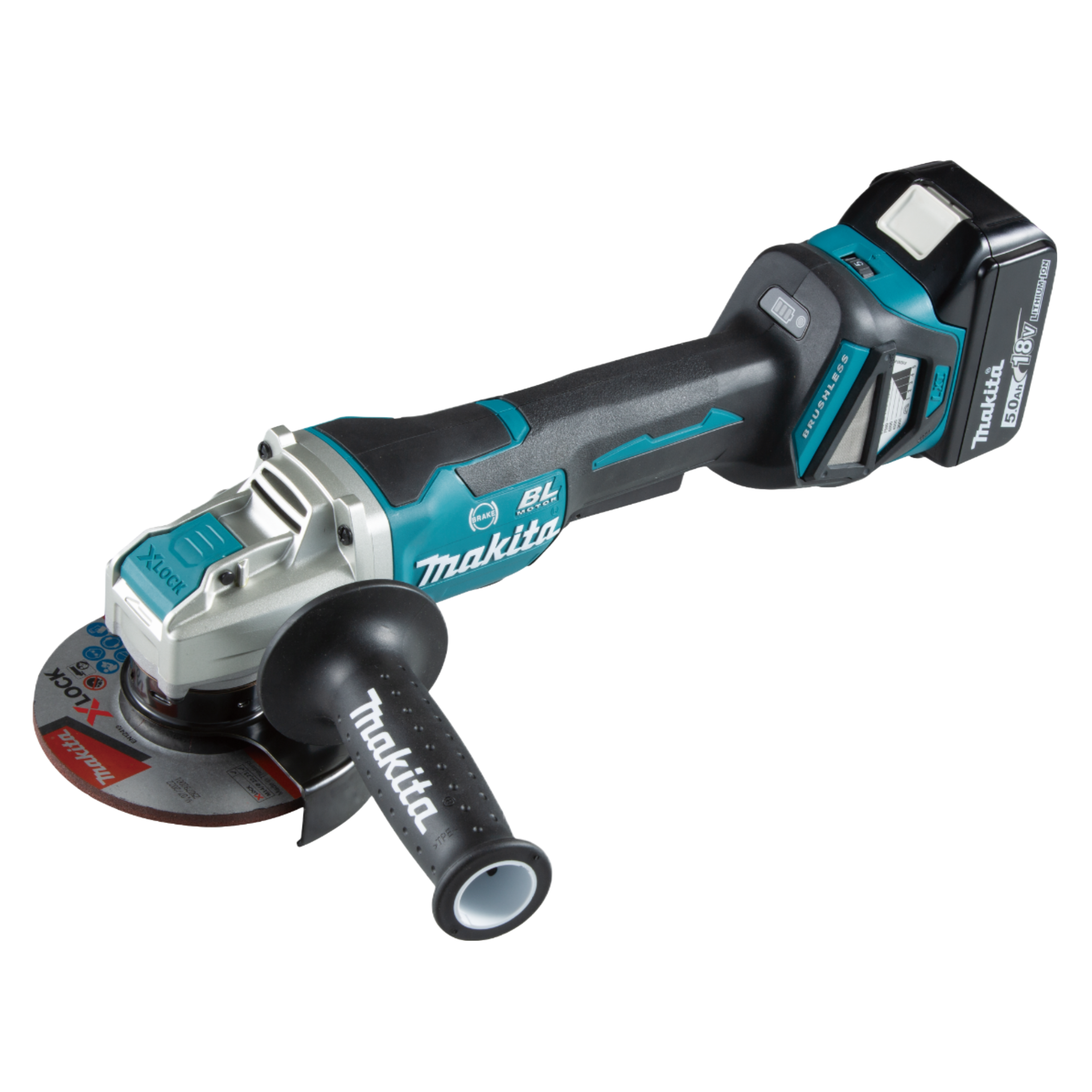 Szlifierka kątowa akumulatorowa 18V 125 mm DGA519RTJ Makita