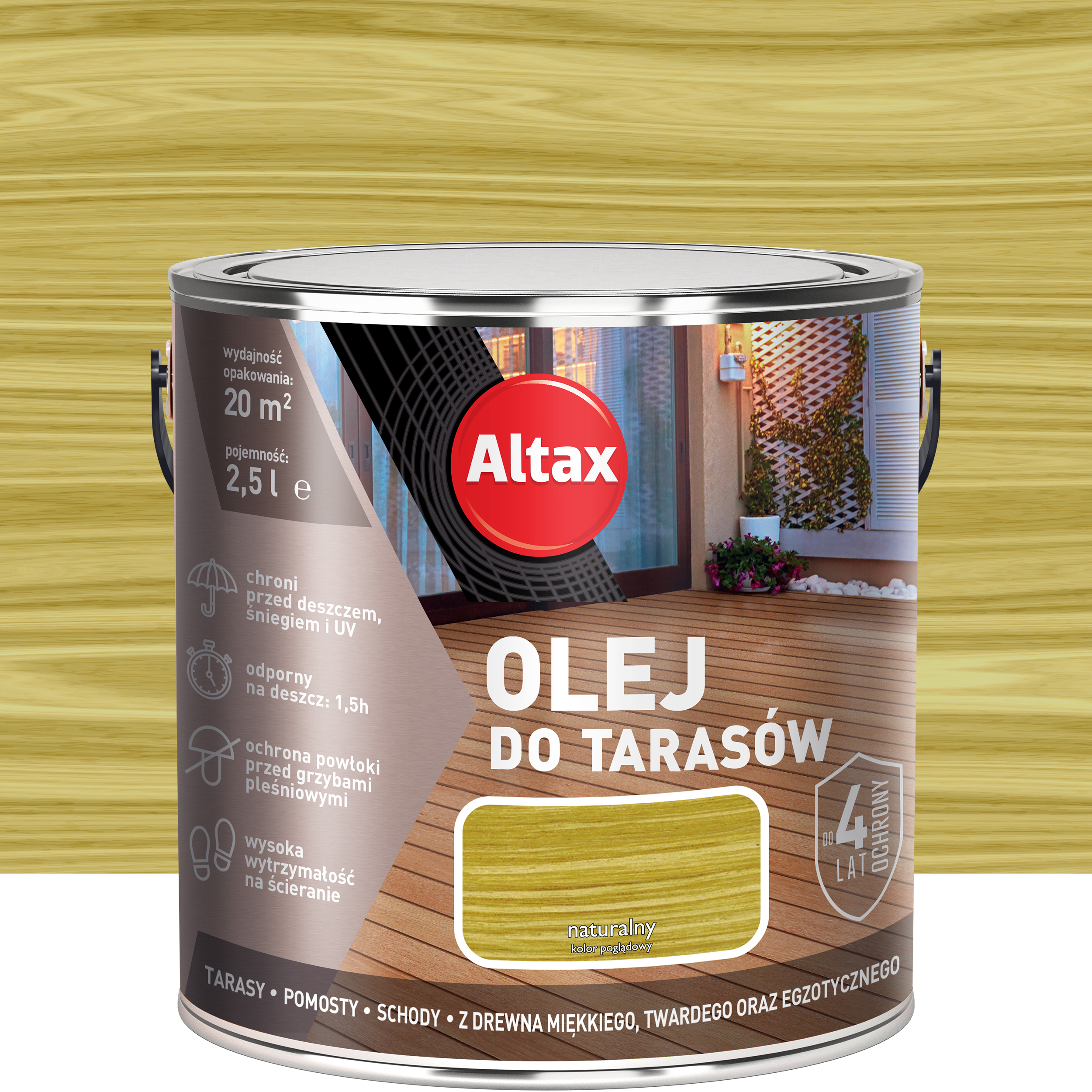 Olej do tarasów Naturalny 2.5 l Altax