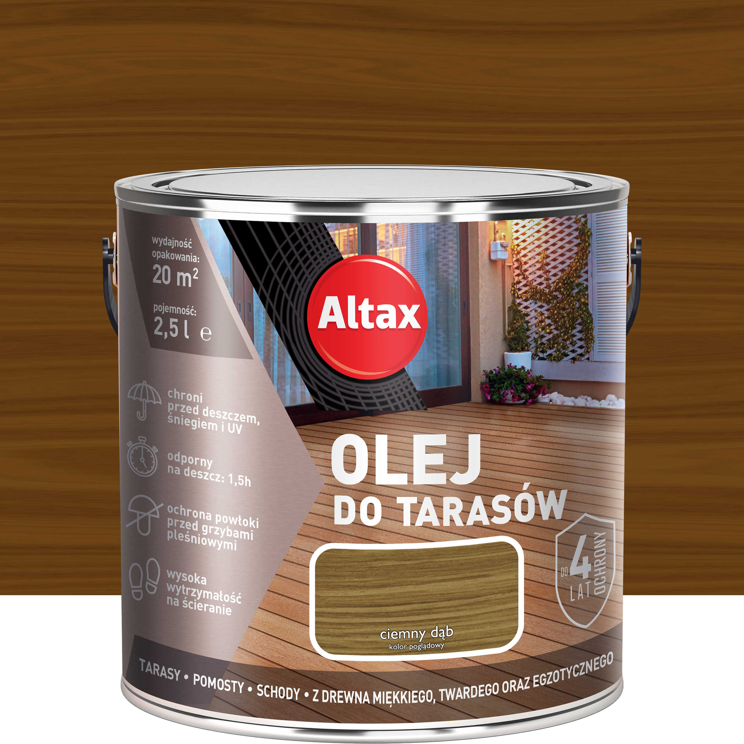 Olej do tarasów Ciemny Dąb 2.5 l Altax