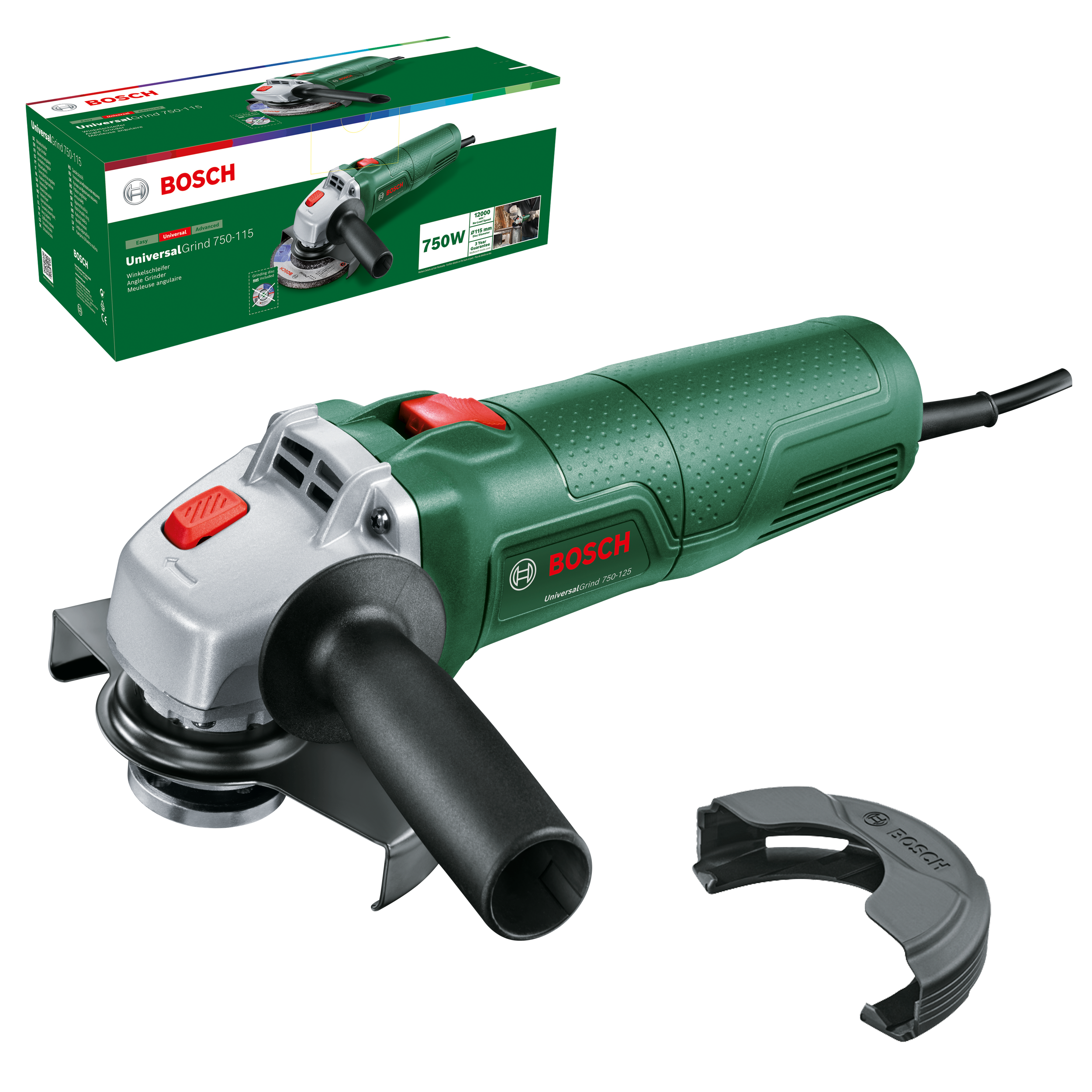Szlifierka kątowa przewodowa 125 mm 750W UniversalGrind Bosch - 3