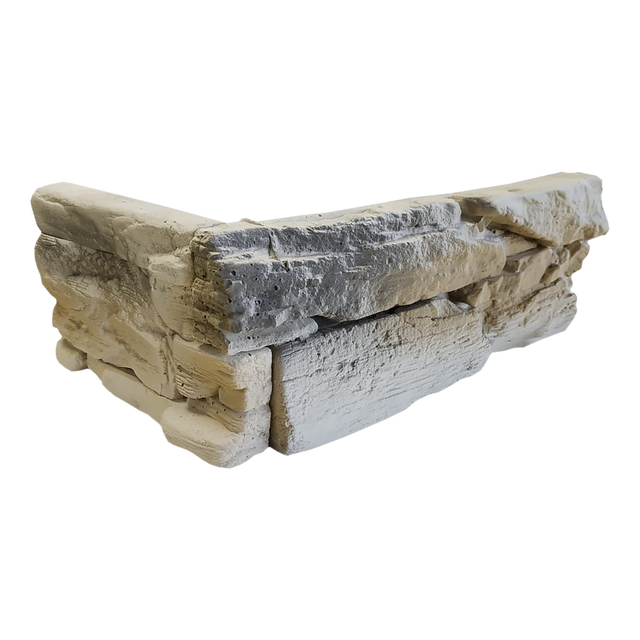 Narożnik elewacyjny dekoracyjny betonowy Lemnos beżowo-brązowy 1.18 m2 Steinblau