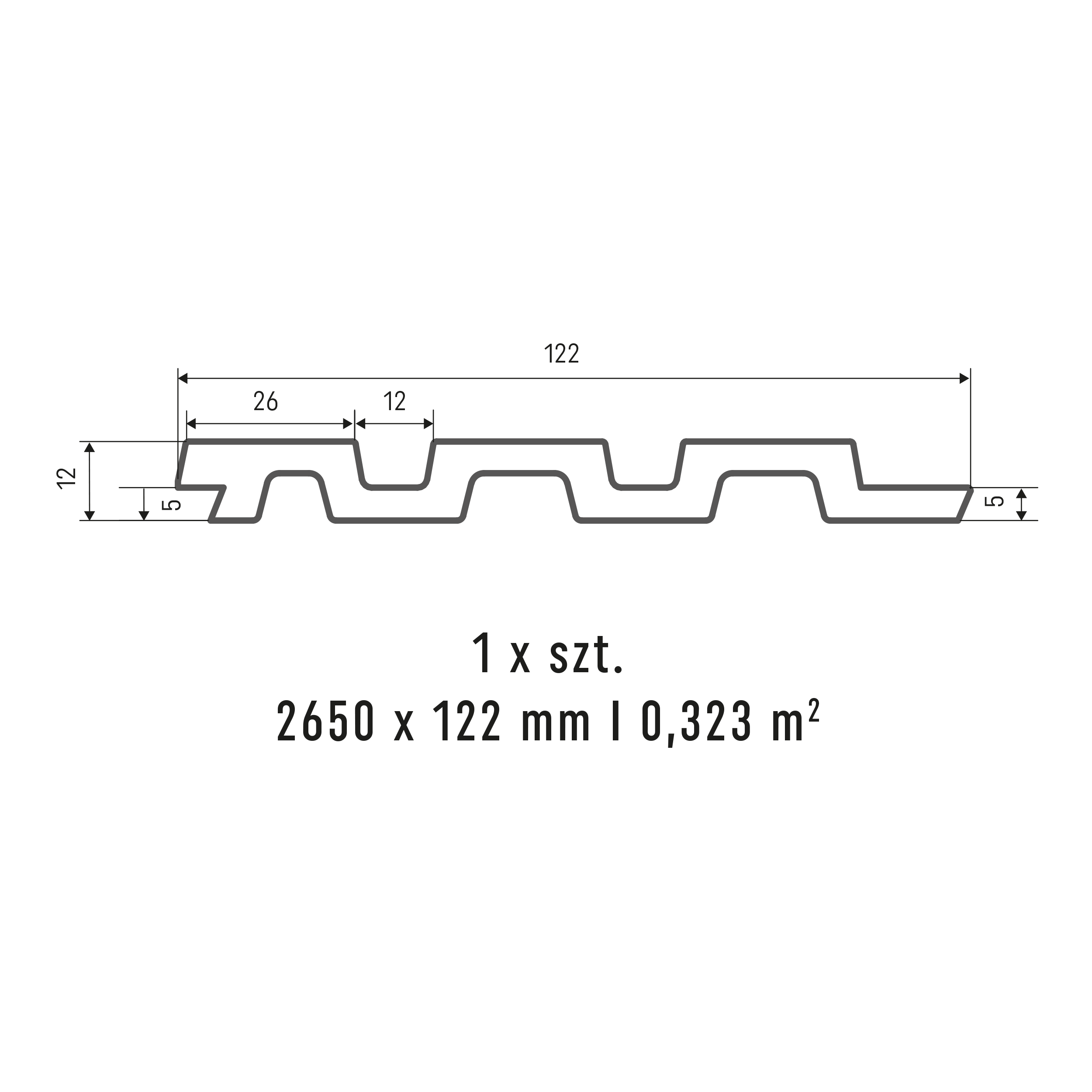 Panele ścienne 3D Lamel PCV Linerio M-Line Natural 3 lamele VOX - 5