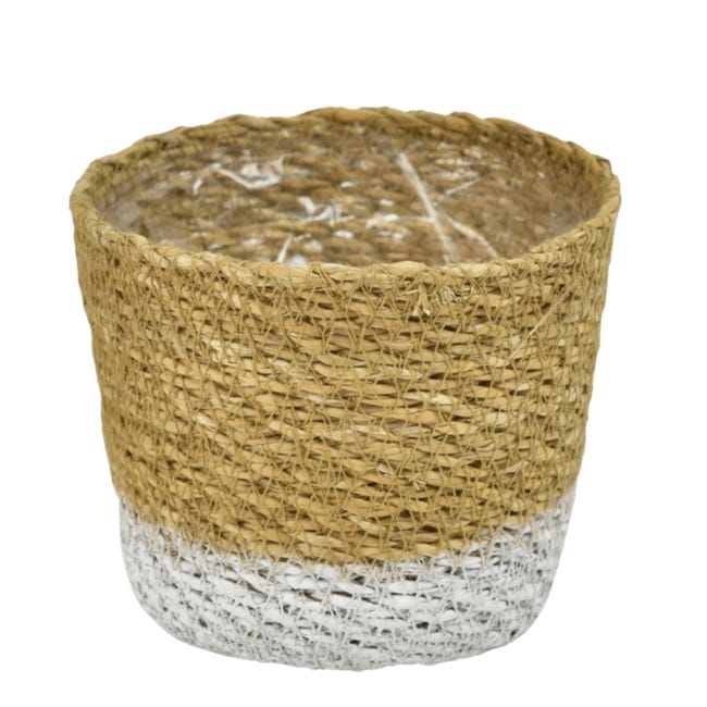 Osłonka kosz Moroccan biały 14,5 cm
