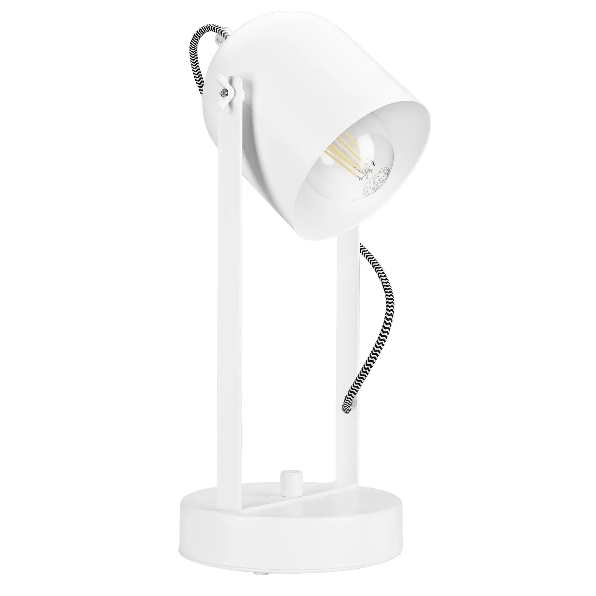 Lampka biurkowa Suri biała E27 Lamkur