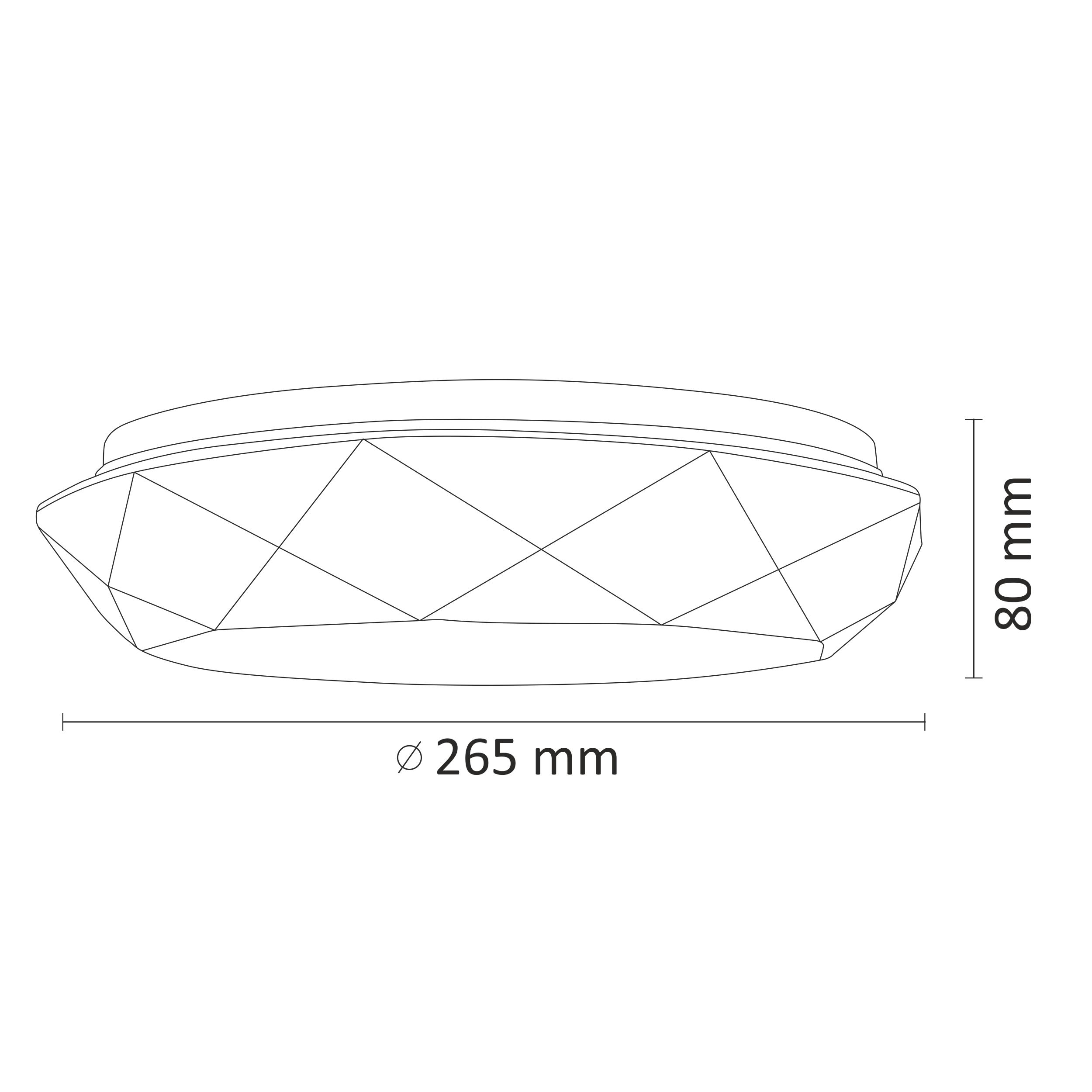 Plafon SELINA 27 cm biały LED POLUX - 2