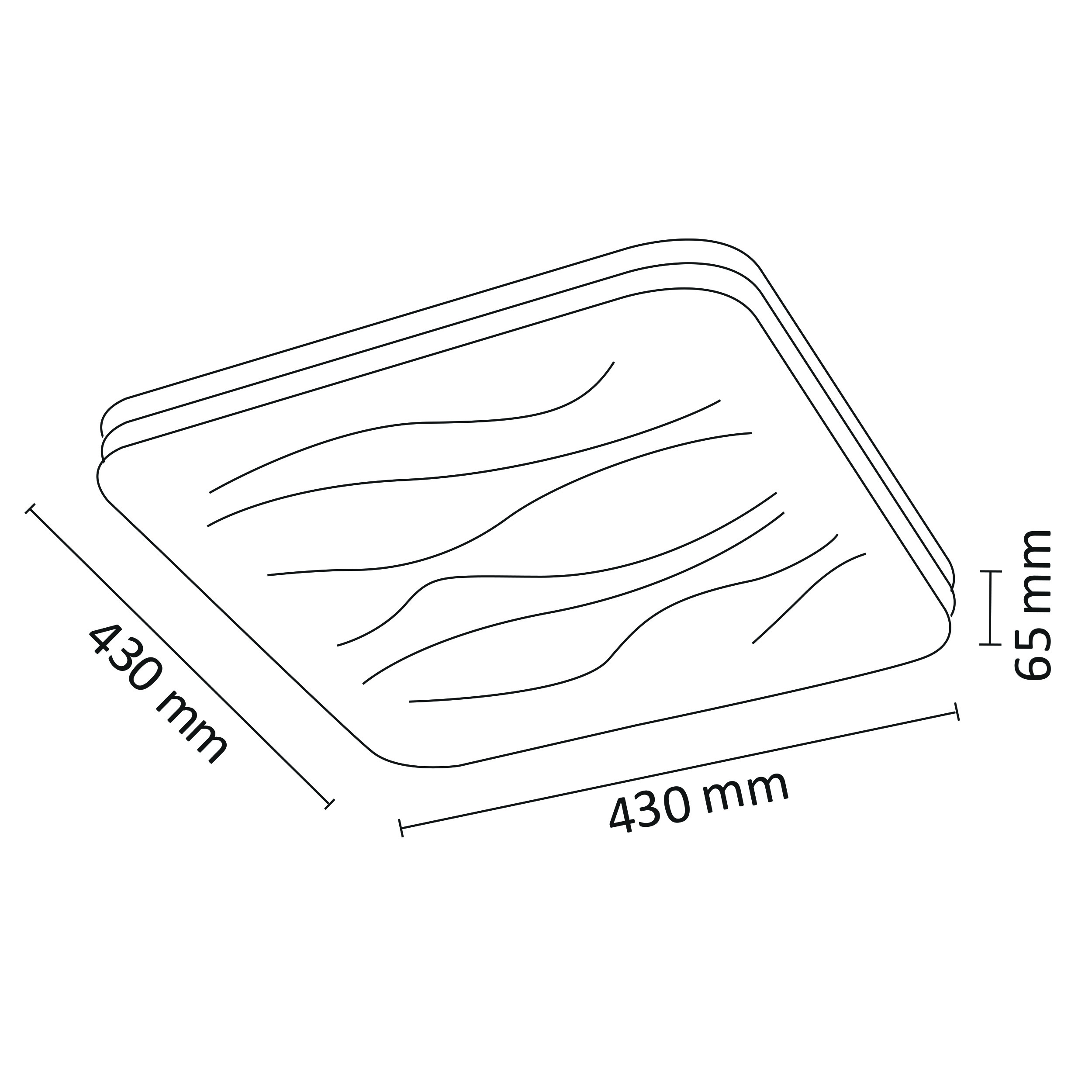 Plafon Desert z pilotem 43 cm biały LED Polux - 6