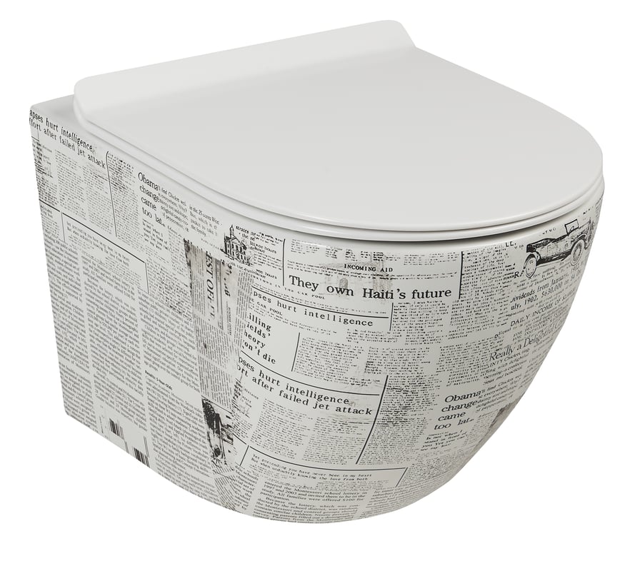 Miska WC wisząca Alice II Paper Domino