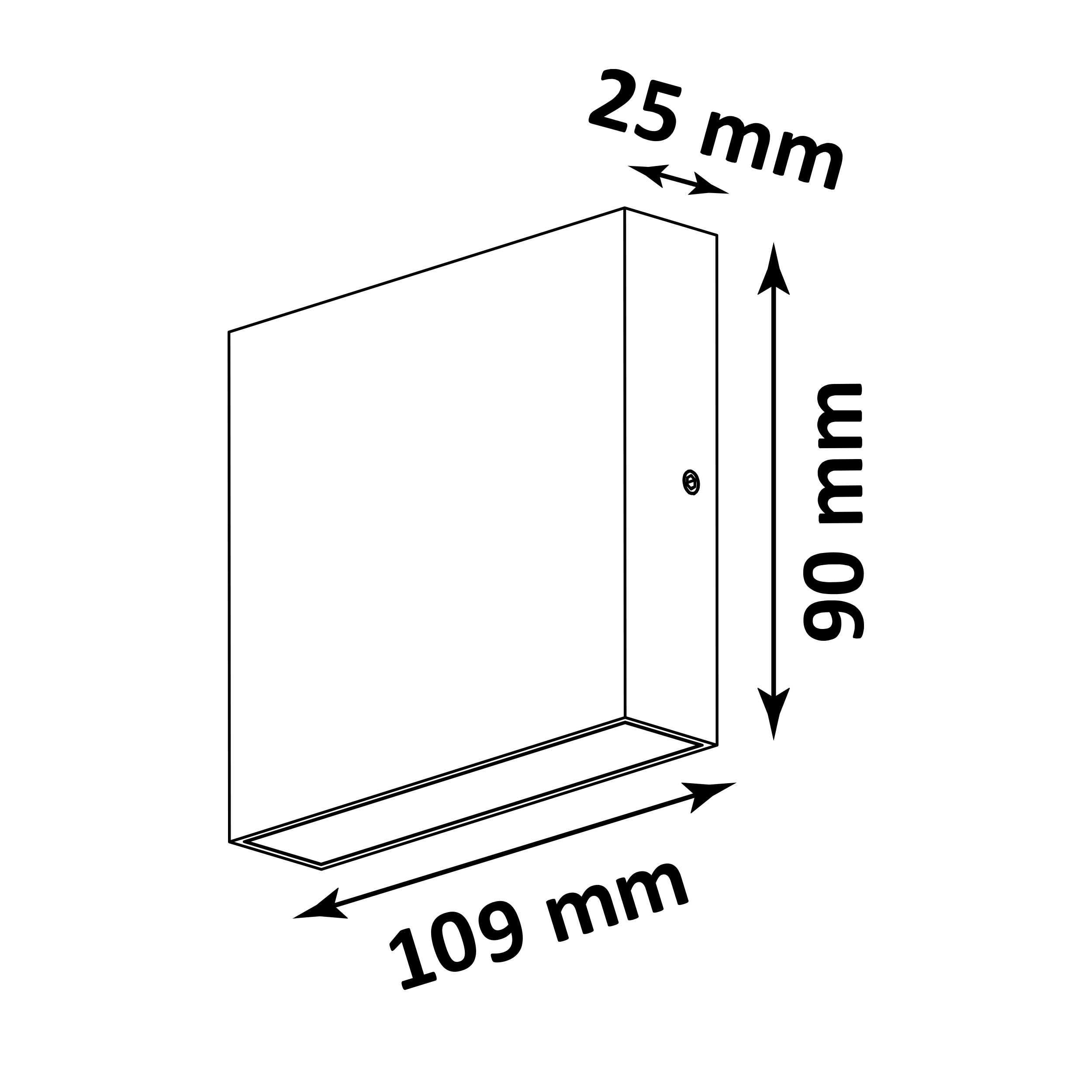 Kinkiet zewnętrzny Chicago IP44 czarny LED Polux - 4