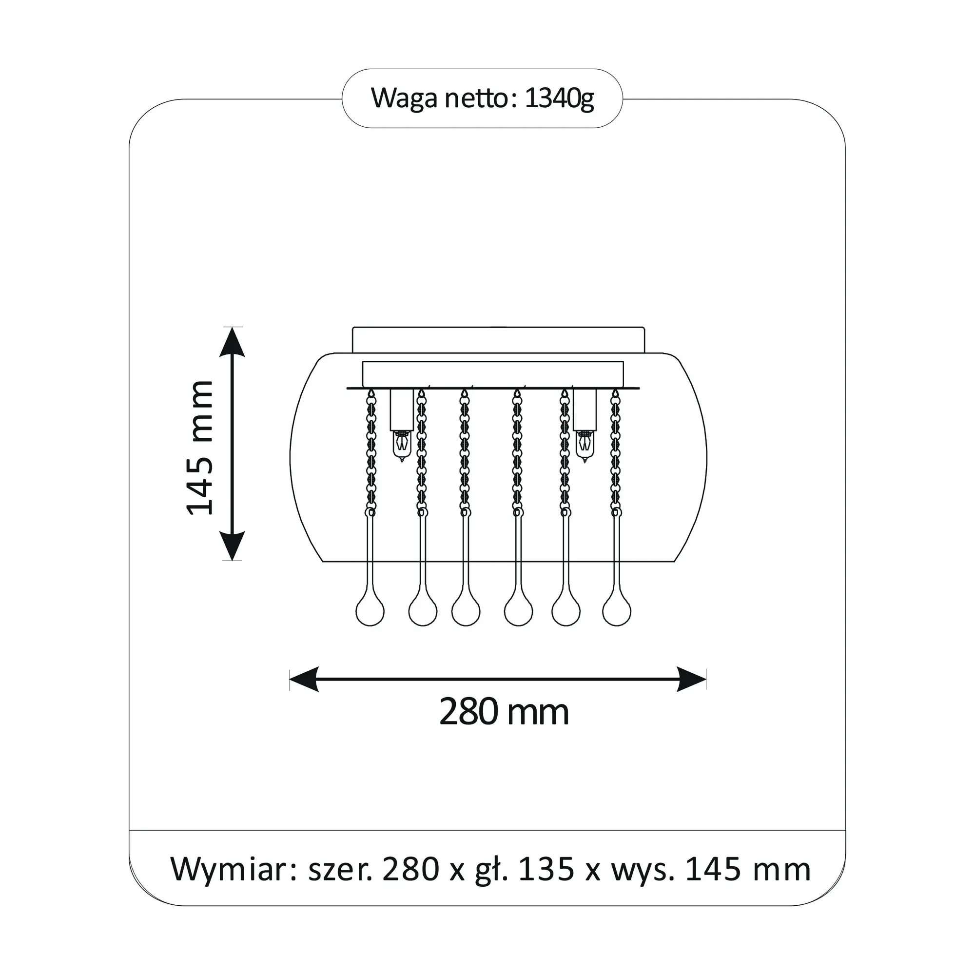 Kinkiet Julia srebrny LED Polux - 6