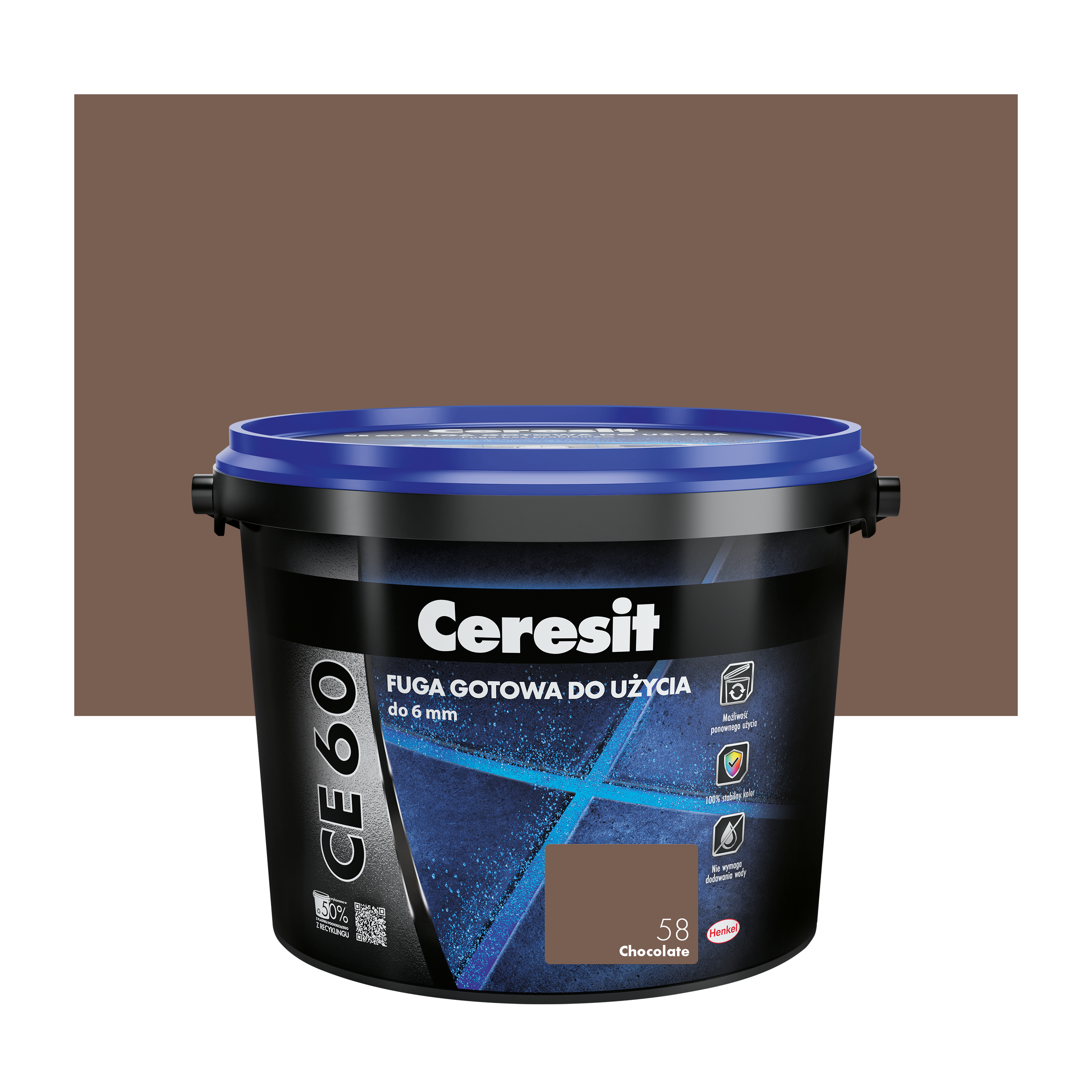 Fuga gotowa CE60 Chocolate 58 2 kg Ceresit