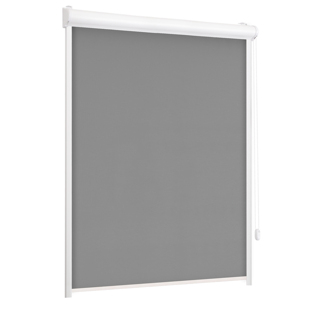 Roleta w kasecie zaciemniająca Silver grafit 57 x 150 cm prawa