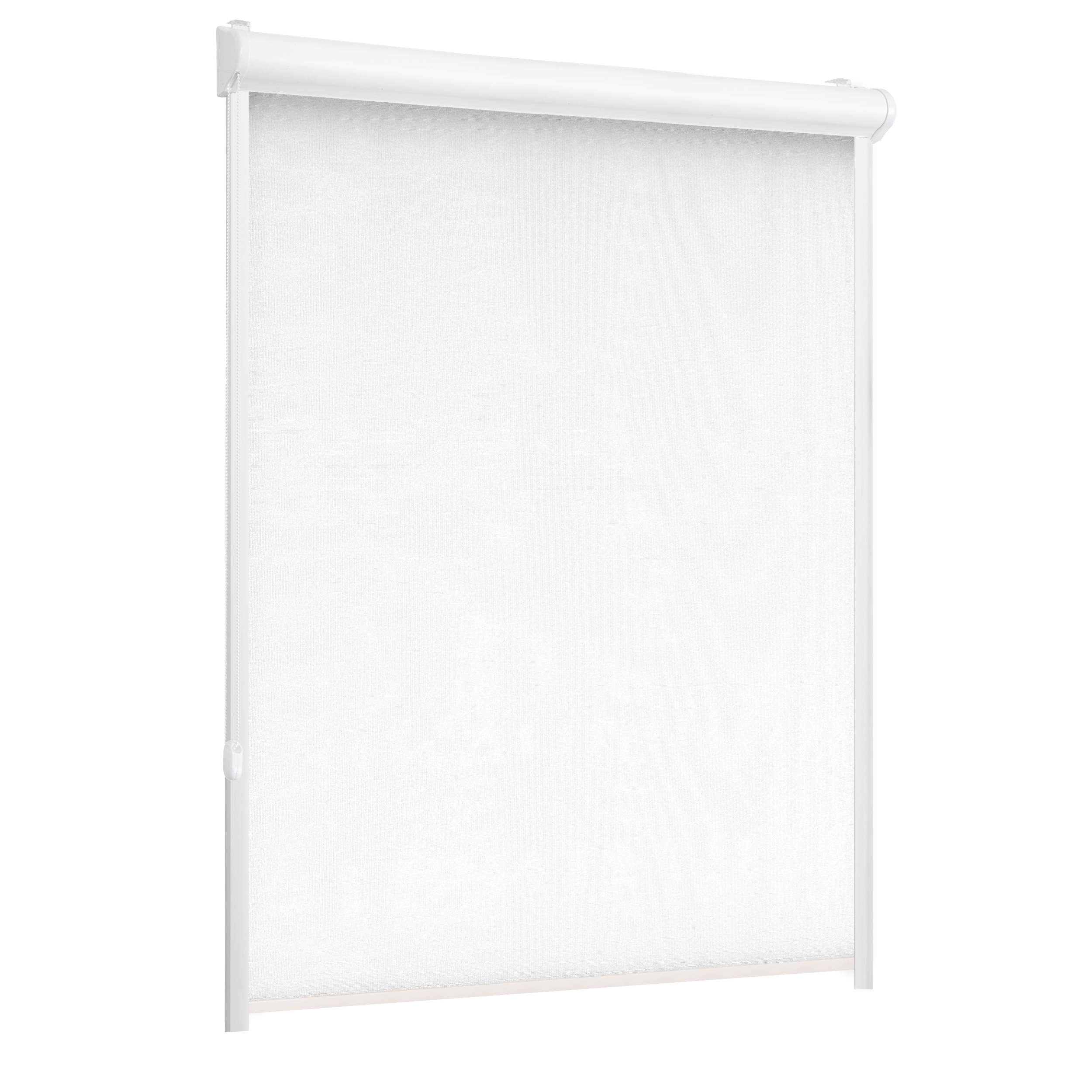 Roleta w kasecie zaciemniająca Silver biała 90 x 150 cm lewa