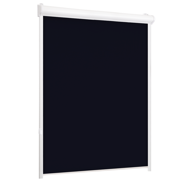 Roleta w kasecie zaciemniająca Silver czarna 51 x 150 cm lewa