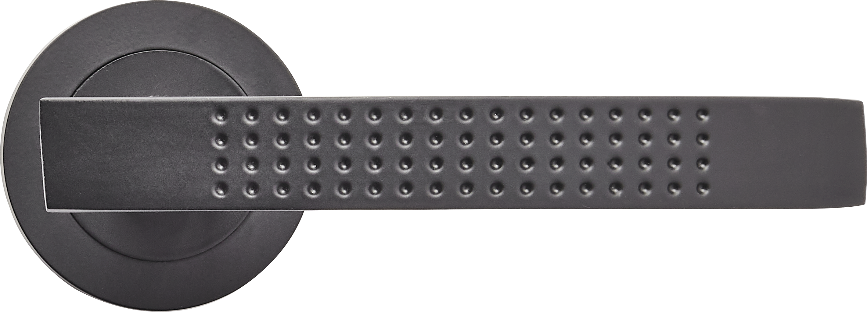 Klamka do drzwi wewnętrznych na rozecie Alma Czarna Domino - 2