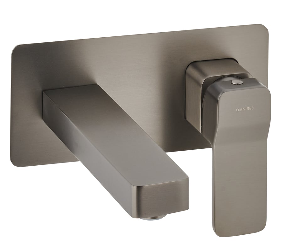 Bateria umywalkowa podtynkowa grafitowa Verdon Omnires