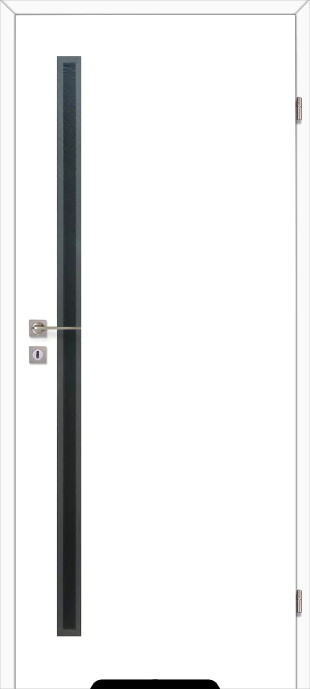 Drzwi wewnętrzne łazienkowe z podcięciem wentylacyjnym Acri Białe 80 prawe Voster