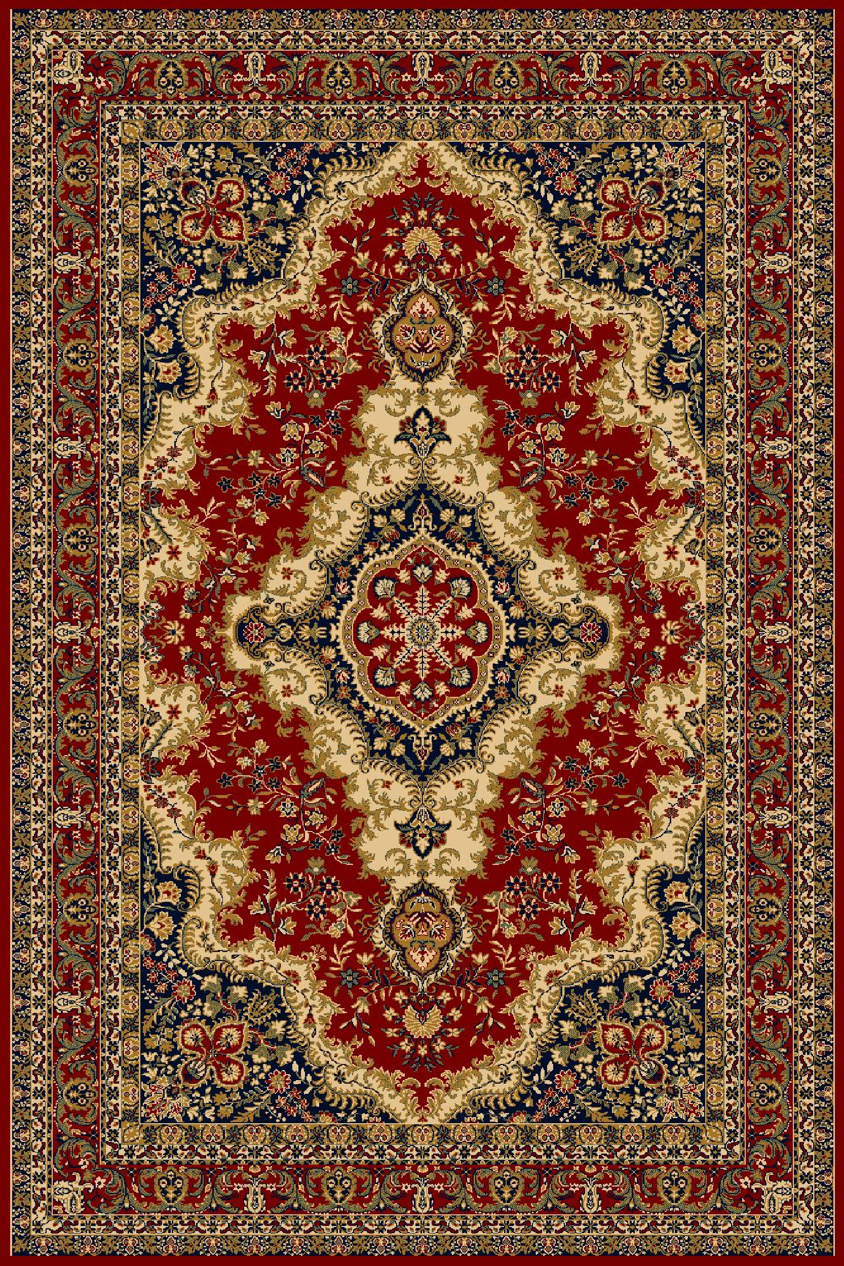 Dywan wełniany Polonia Królewski Burgund 170 x 235 cm