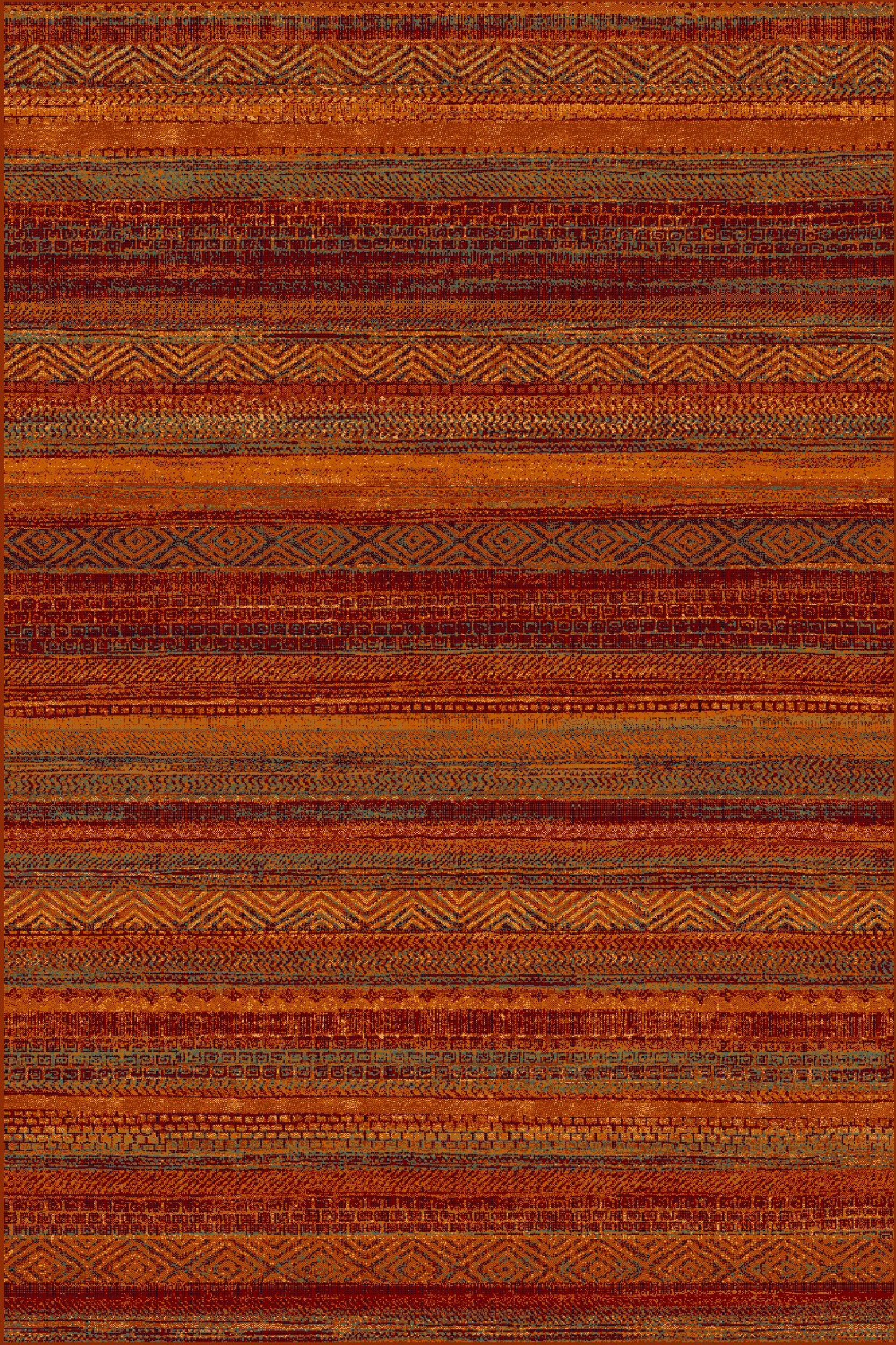 Dywan wełniany Omega Baku czerwony 135 x 200 cm