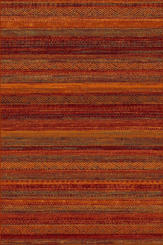 Dywan wełniany Omega Baku czerwony 135 x 200 cm