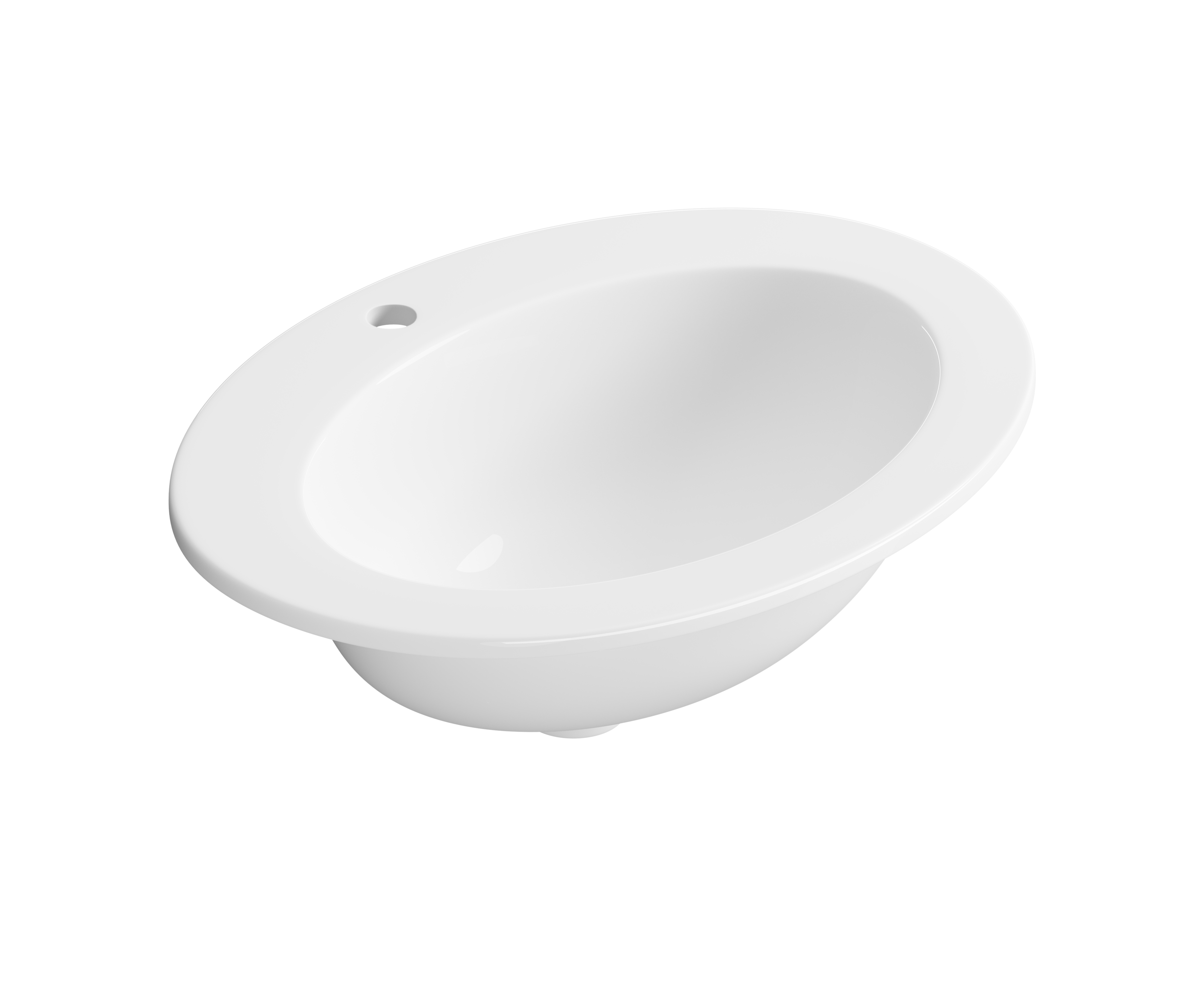 Umywalka ceramiczna wpuszczana w blat Gamma 63 x 48.5 Z/O Cersanit