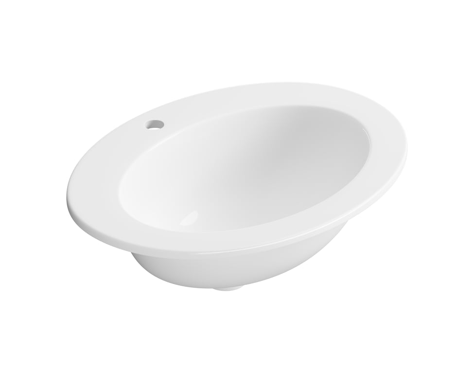 Umywalka ceramiczna wpuszczana w blat Gamma 63 x 48.5 Z/O Cersanit