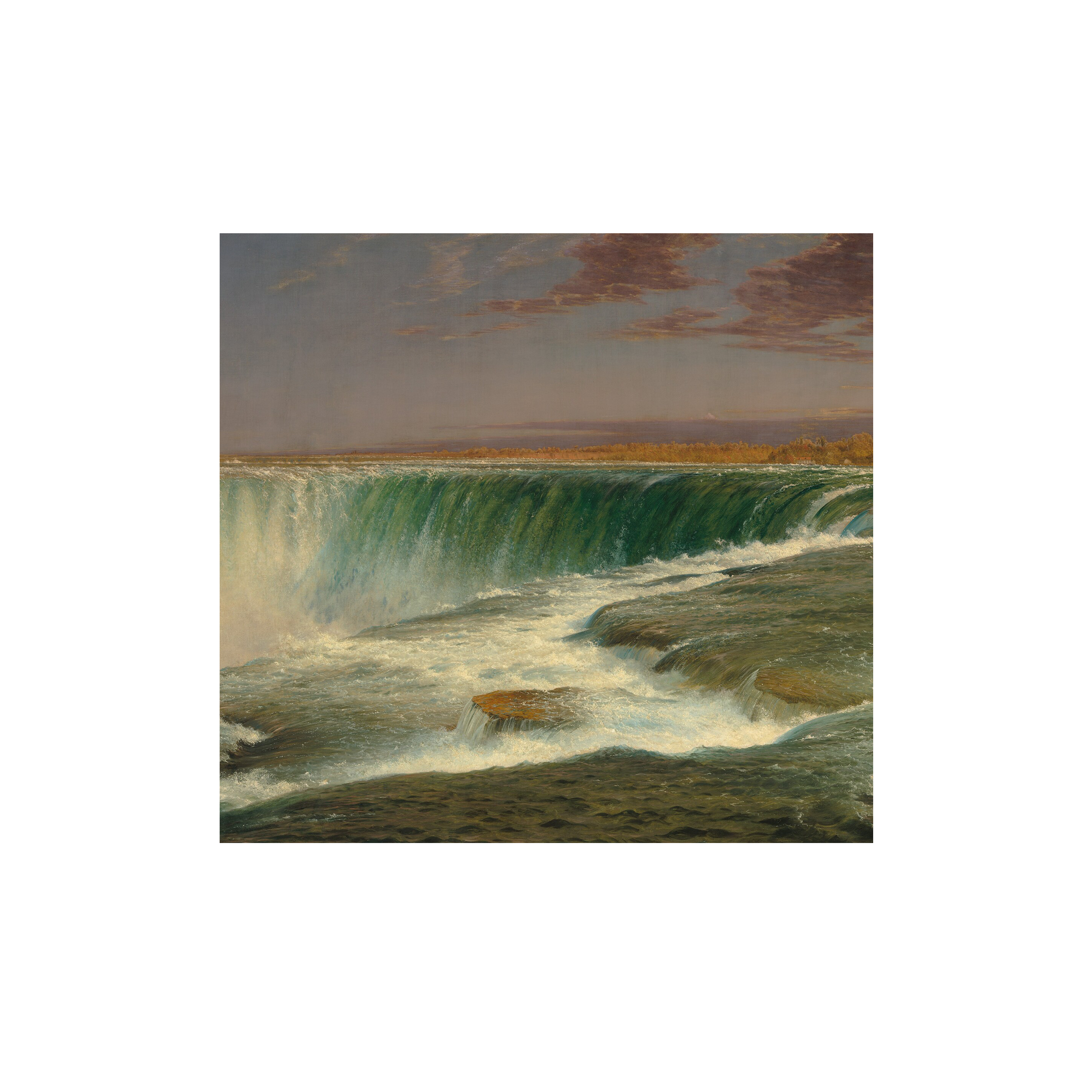 Mural Niagara pejzaż wodospad 300 x 280 cm delikatna struktura