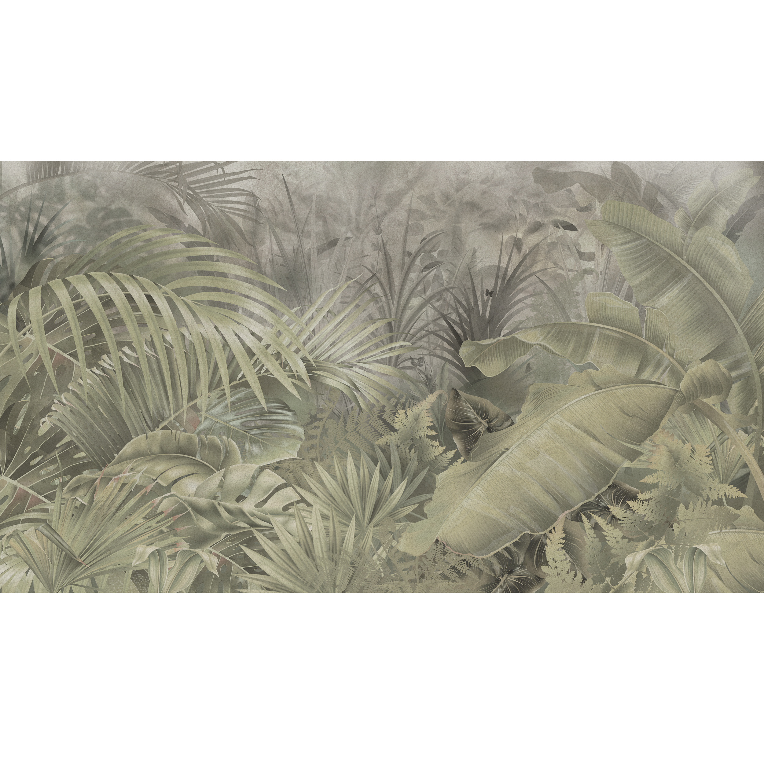 Mural Amazonia zielone liście 500 x 280 cm struktura płótna