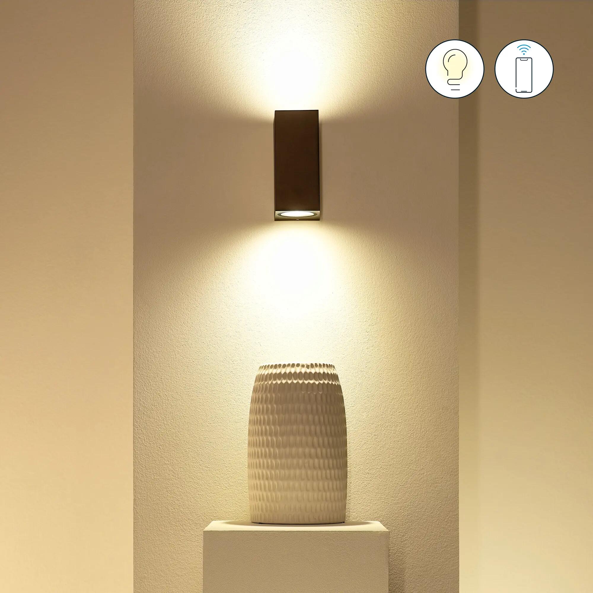 Reflektor Up&Down czarny RGB 2 x GU10 Wiz Smart lighting - 8